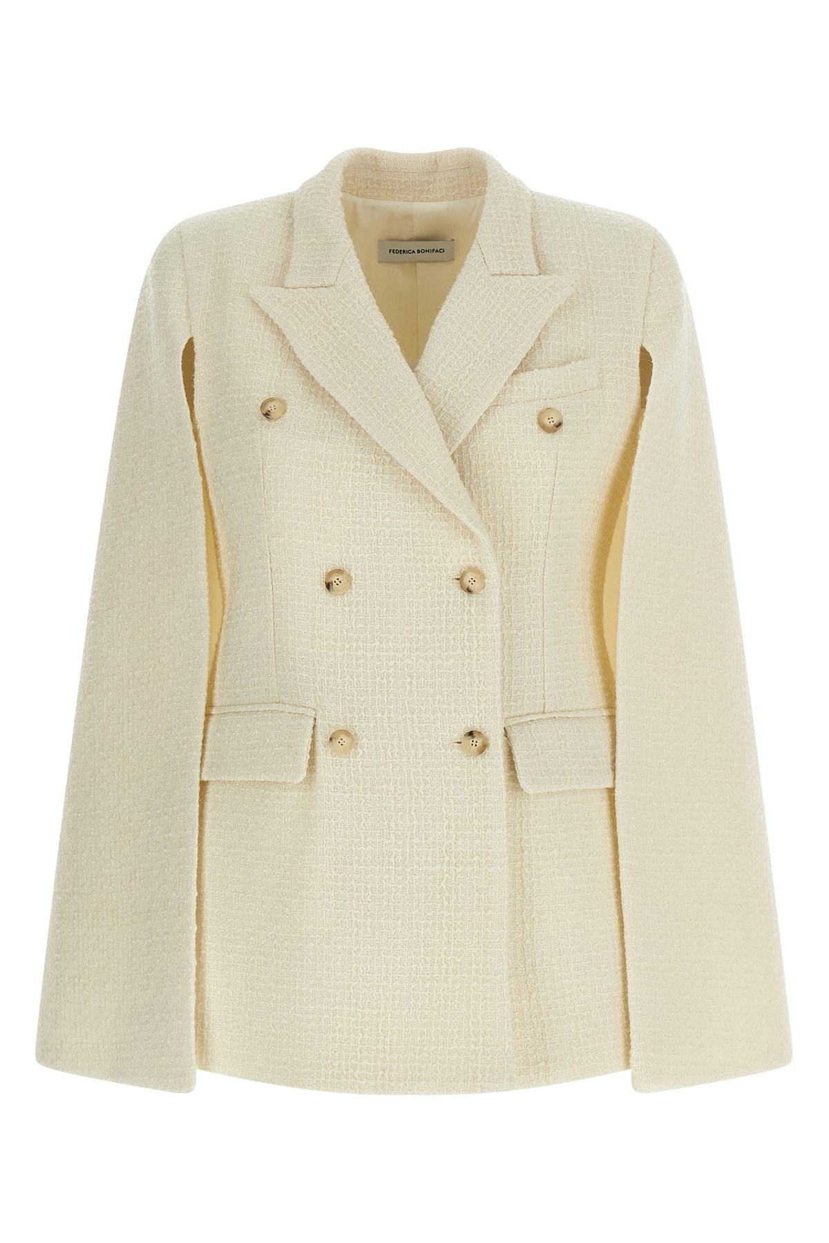 Federica Bonifaci Double-breasted Blazer In White