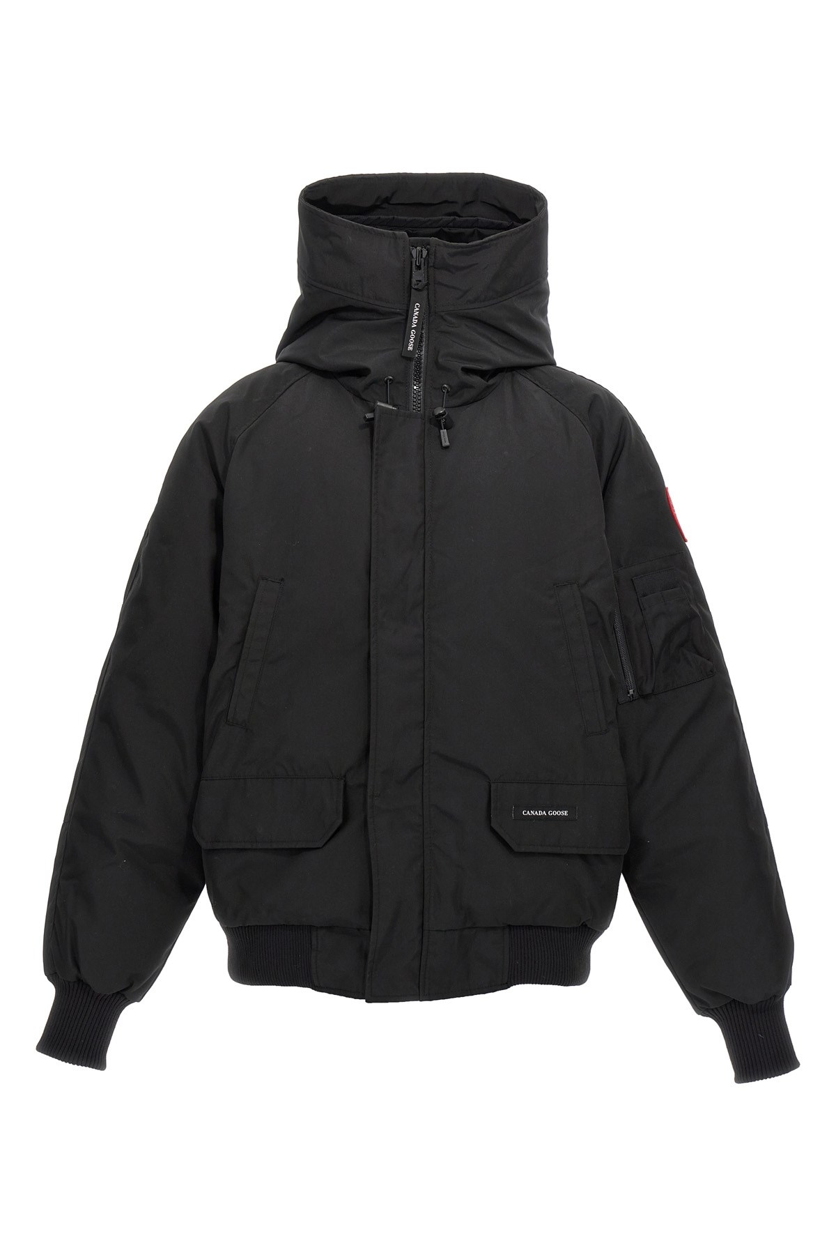 Canada Goose Chilliwack Padded Down Bomber Jacket In Black