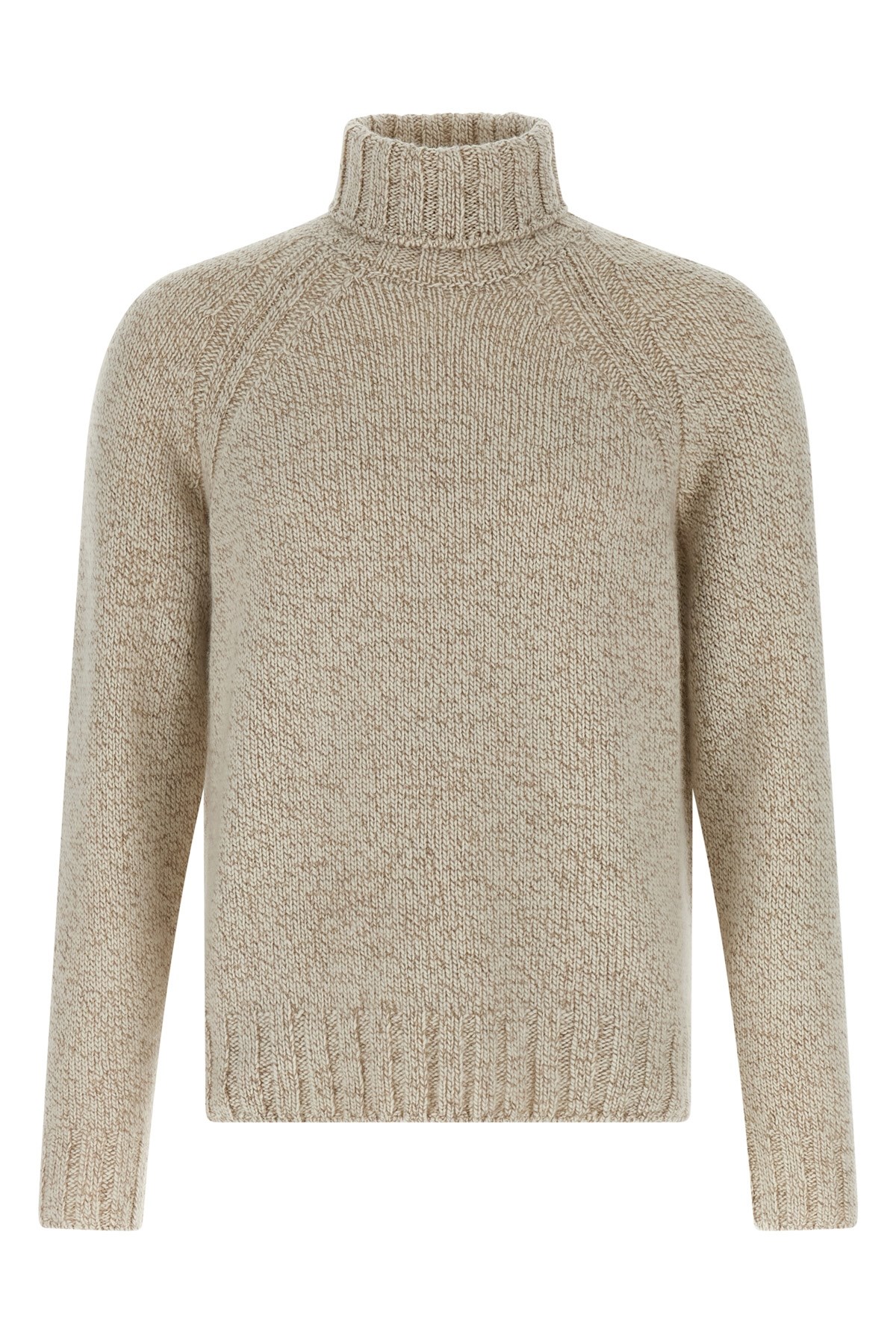 Zegna Cashmere Turtleneck Sweater Sweaters And Cardigans Beige In Neutral