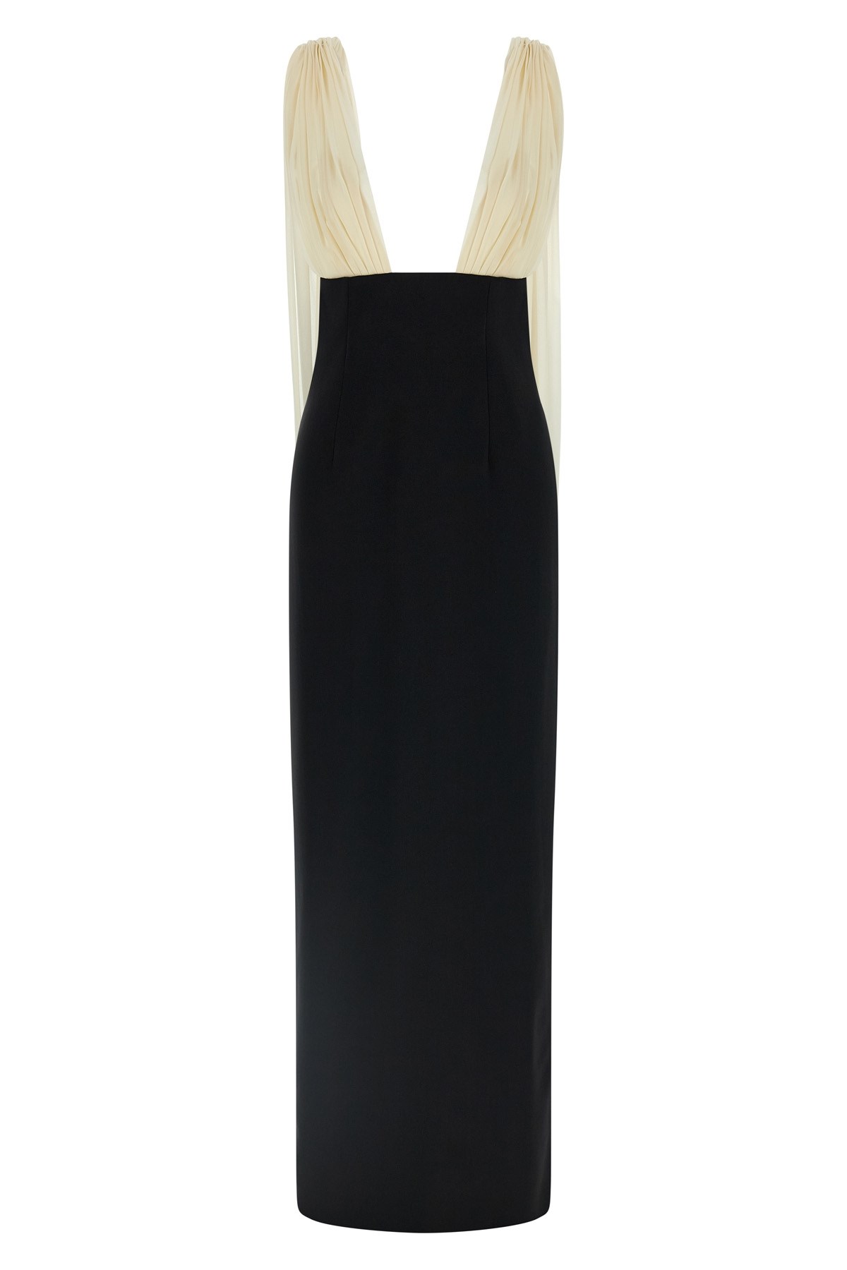 Armarium V-neck Maxi Dress In Black