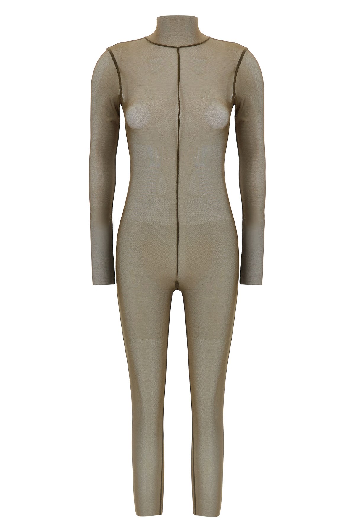 Norma Kamali Turtle Jumpsuit In Green
