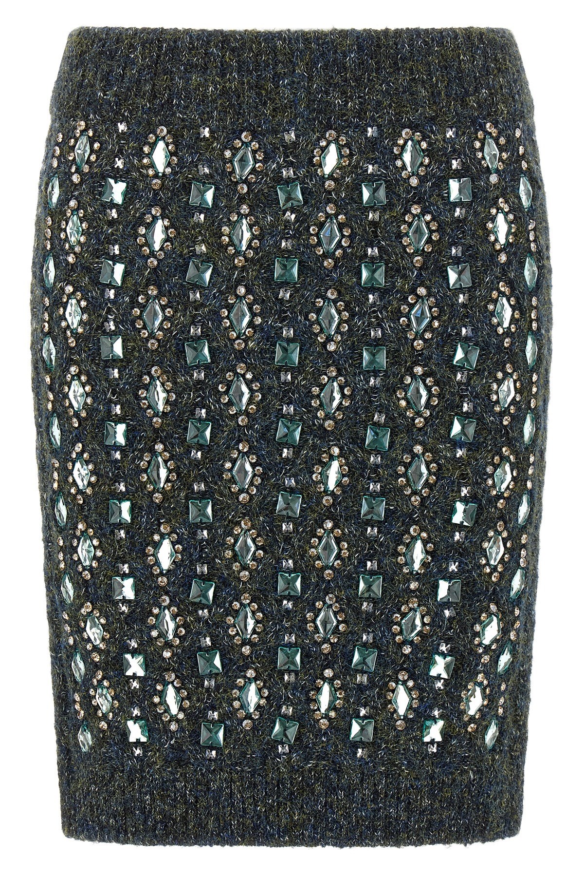 Pinko Strong Enough Skirt Muline And Fw25 In Blue