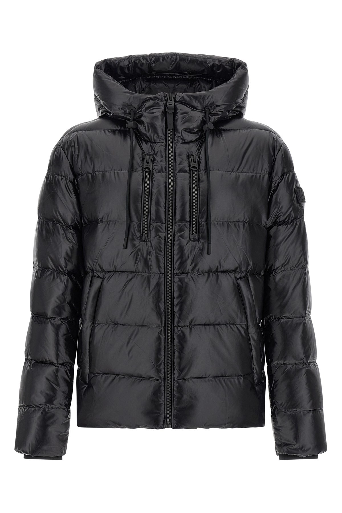 Mackage Long-sleeved Hooded Cotton Jacket In Black