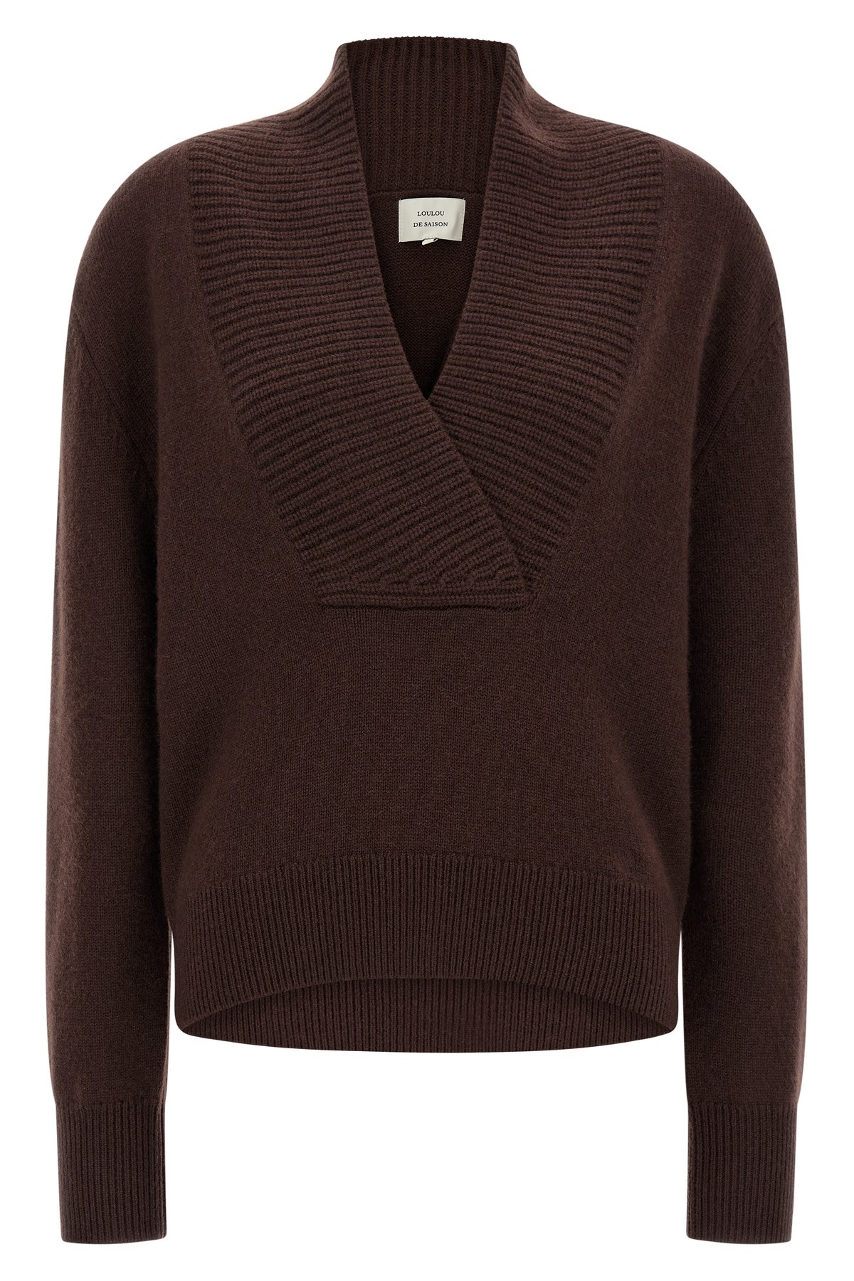 Loulou De Saison Makela Cashmere Sweater In Brown