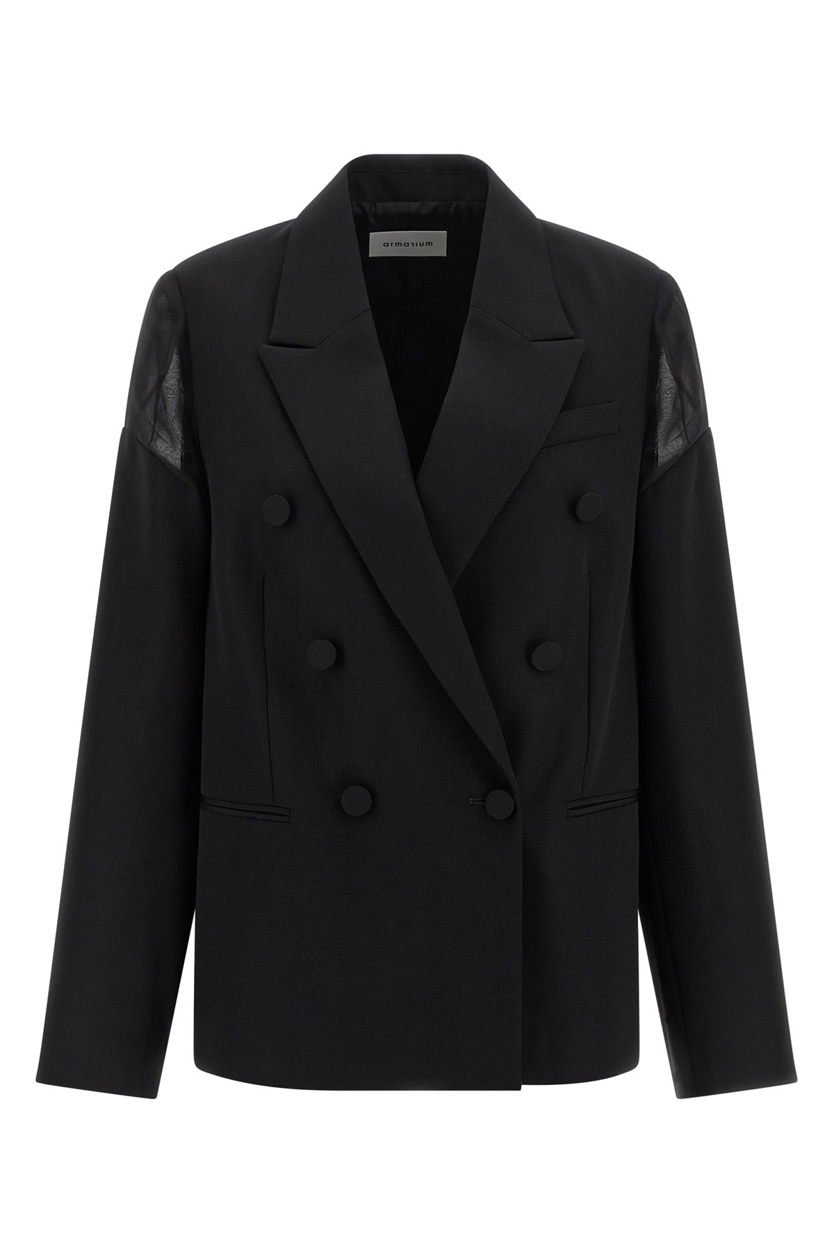 Armarium Sveva Double-breasted Blazer In Black