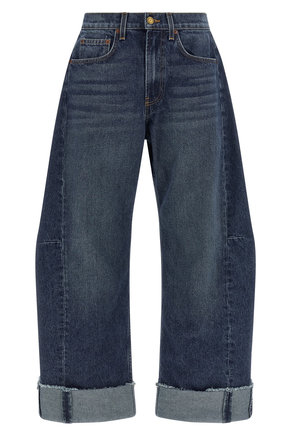 B Sides 'relaxed Cuffed Lasso' Jeans In Blue