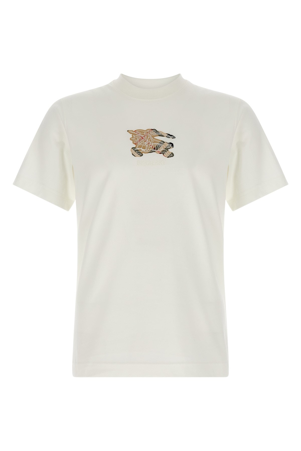 Burberry Graphic Print Crew Neck Short Sleeve T-shirt In White