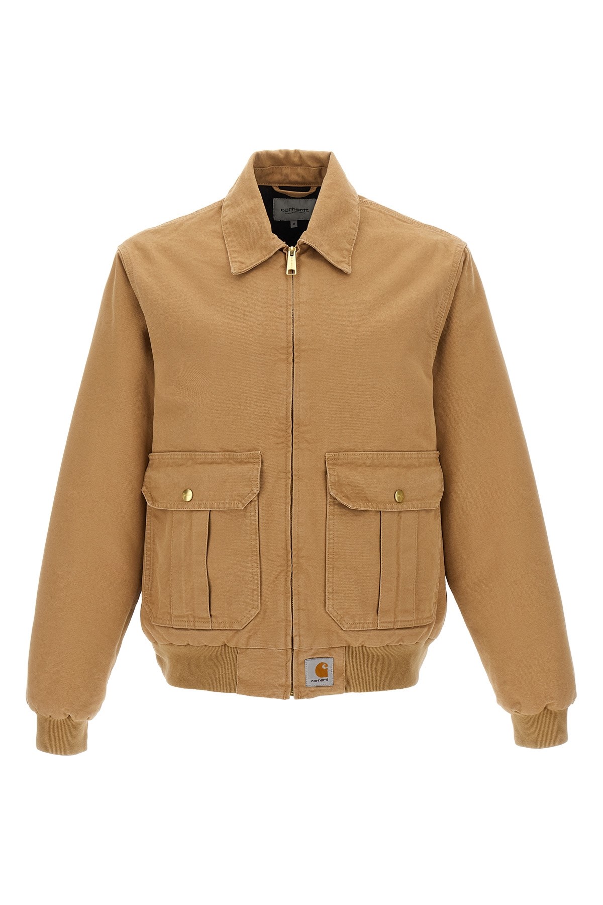 Carhartt Quilted Stanton Cotton Jacket In Brown