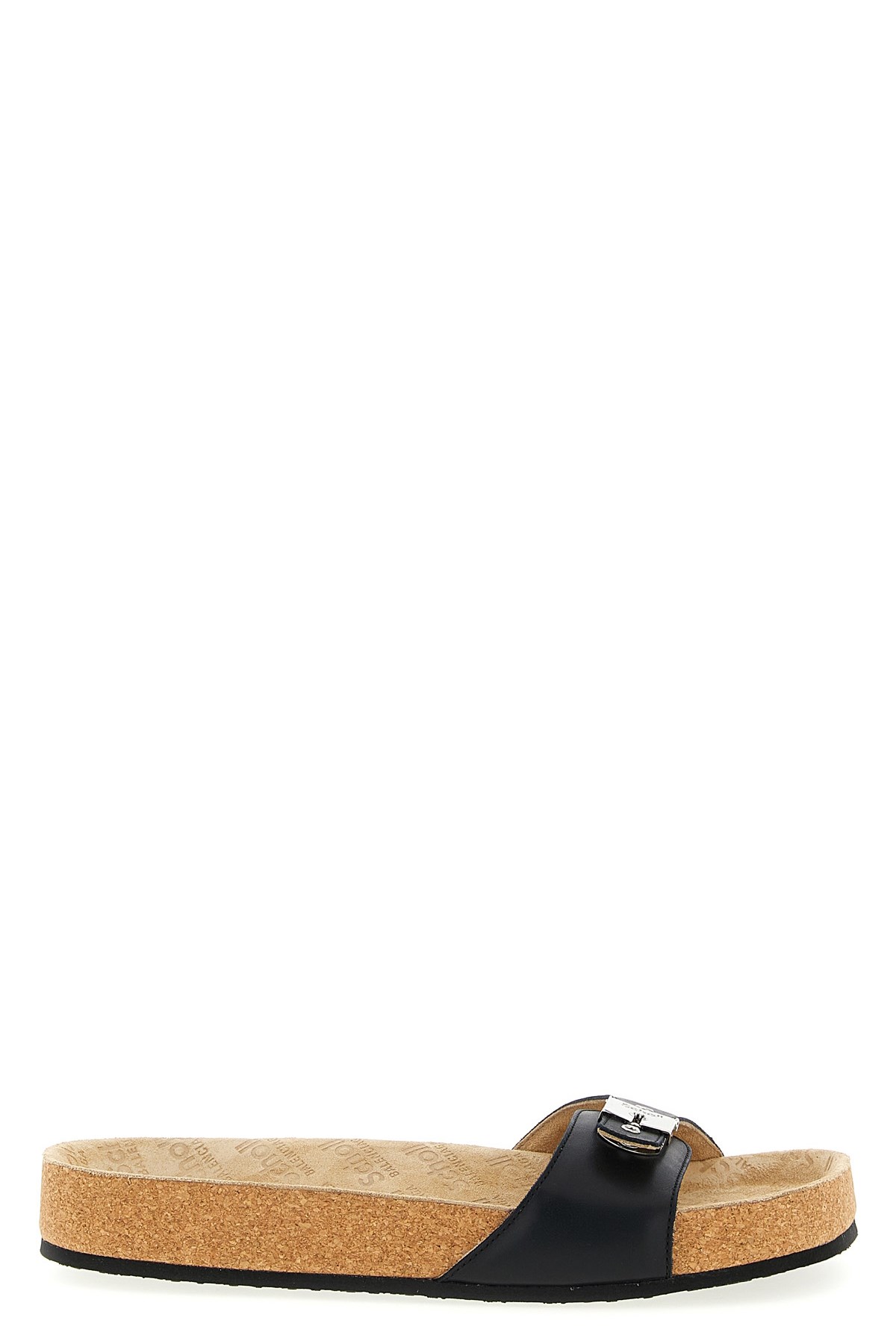 Balenciaga Scholl Collaboration Sandals Cork Sole In Black
