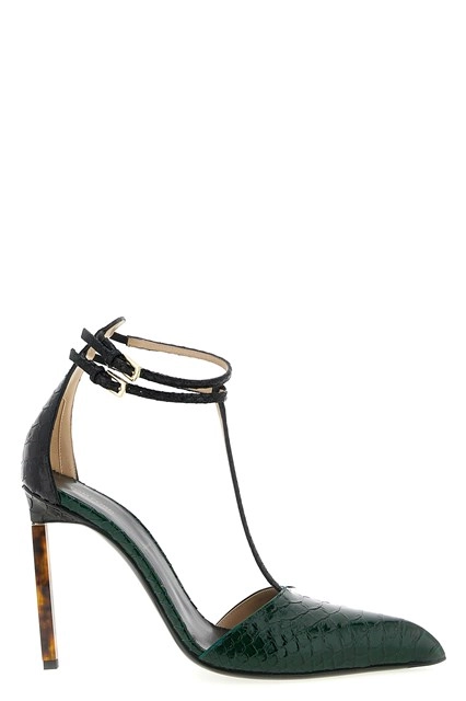 Scarpe Con Tacco Slingback Rio Fiore - Tacco Largo 8.5 Cm - Ecopelle/Scamosciato - Multi Colore - Foto 10