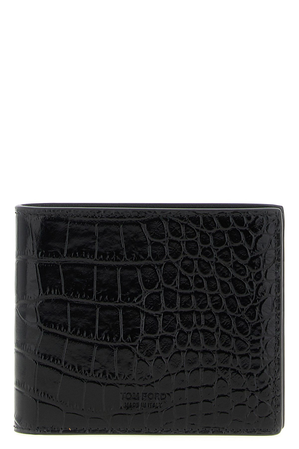 Tom Ford Crocodile Leather Wallet Wallets And Card Holders Brown In Black