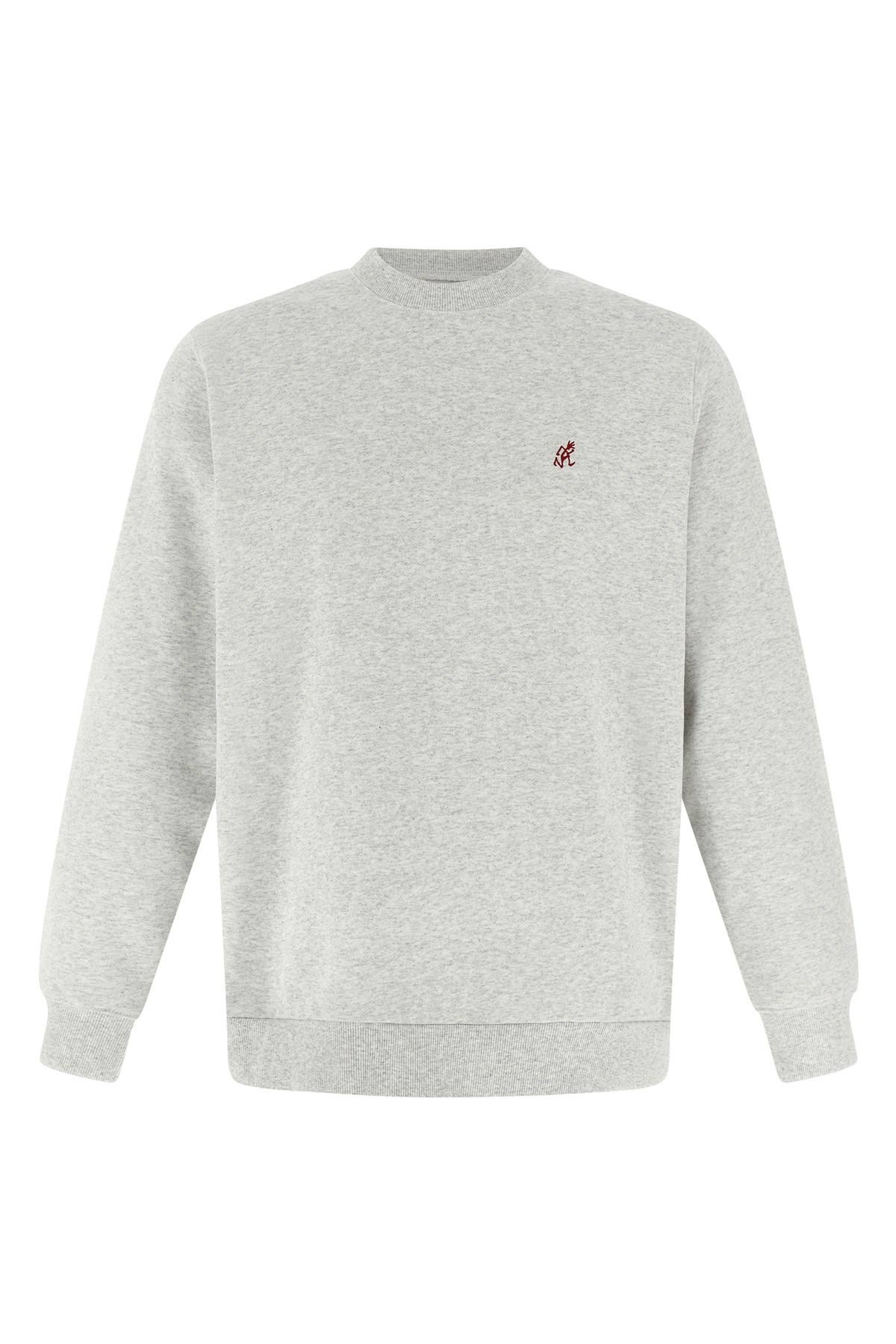 Gramicci Embroidered Crew-neck Sweatshirt In Gray