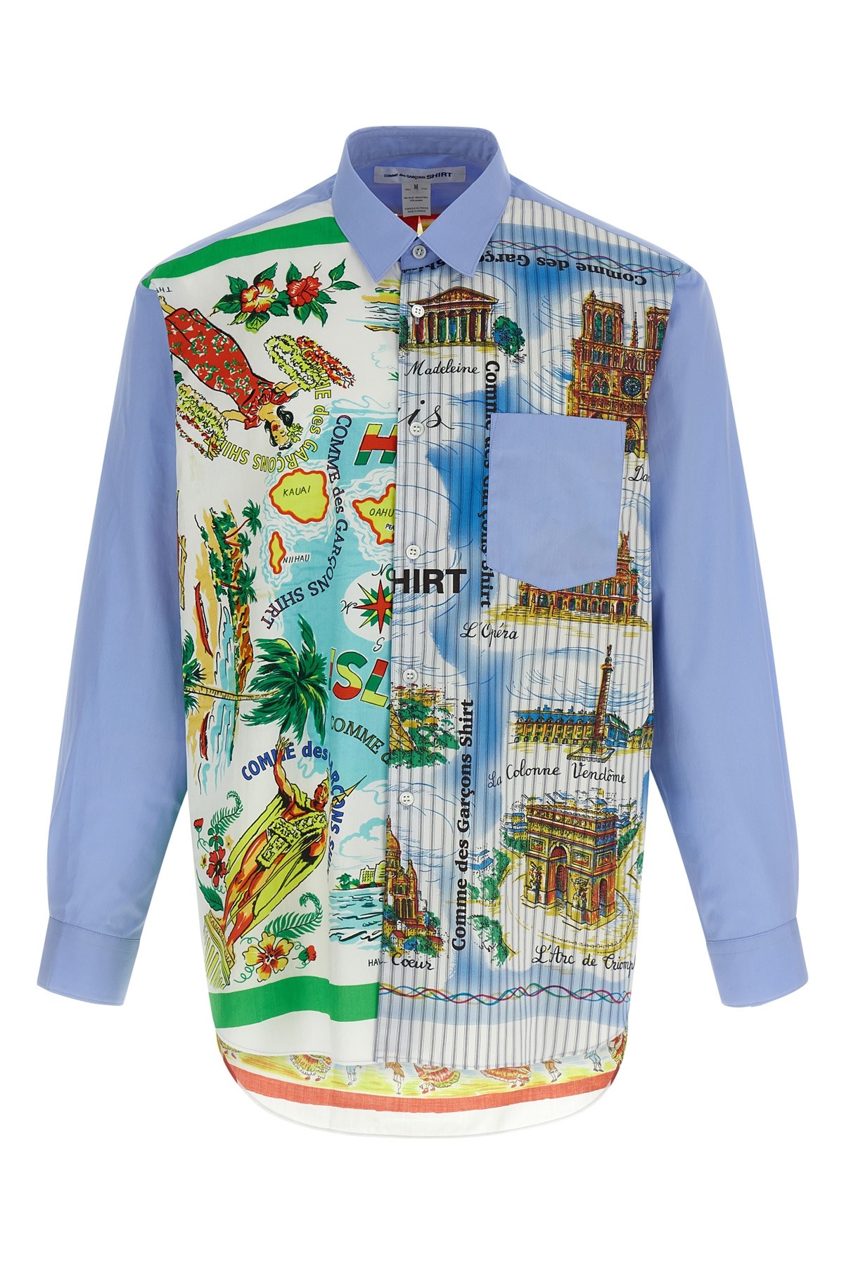 Comme Des Garçons Shirt Printed Shirt Shirt And Blouse Multicolor In Multi