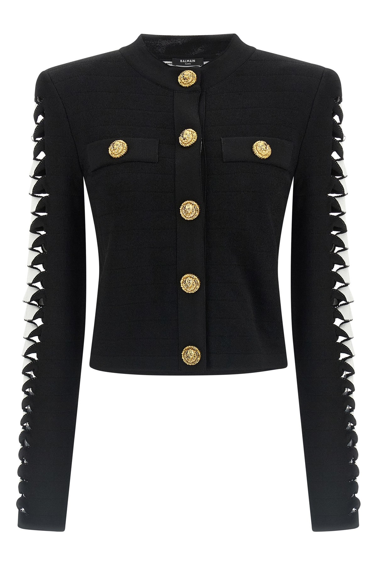 Balmain Cut-out Blazer Blazers Black In Black