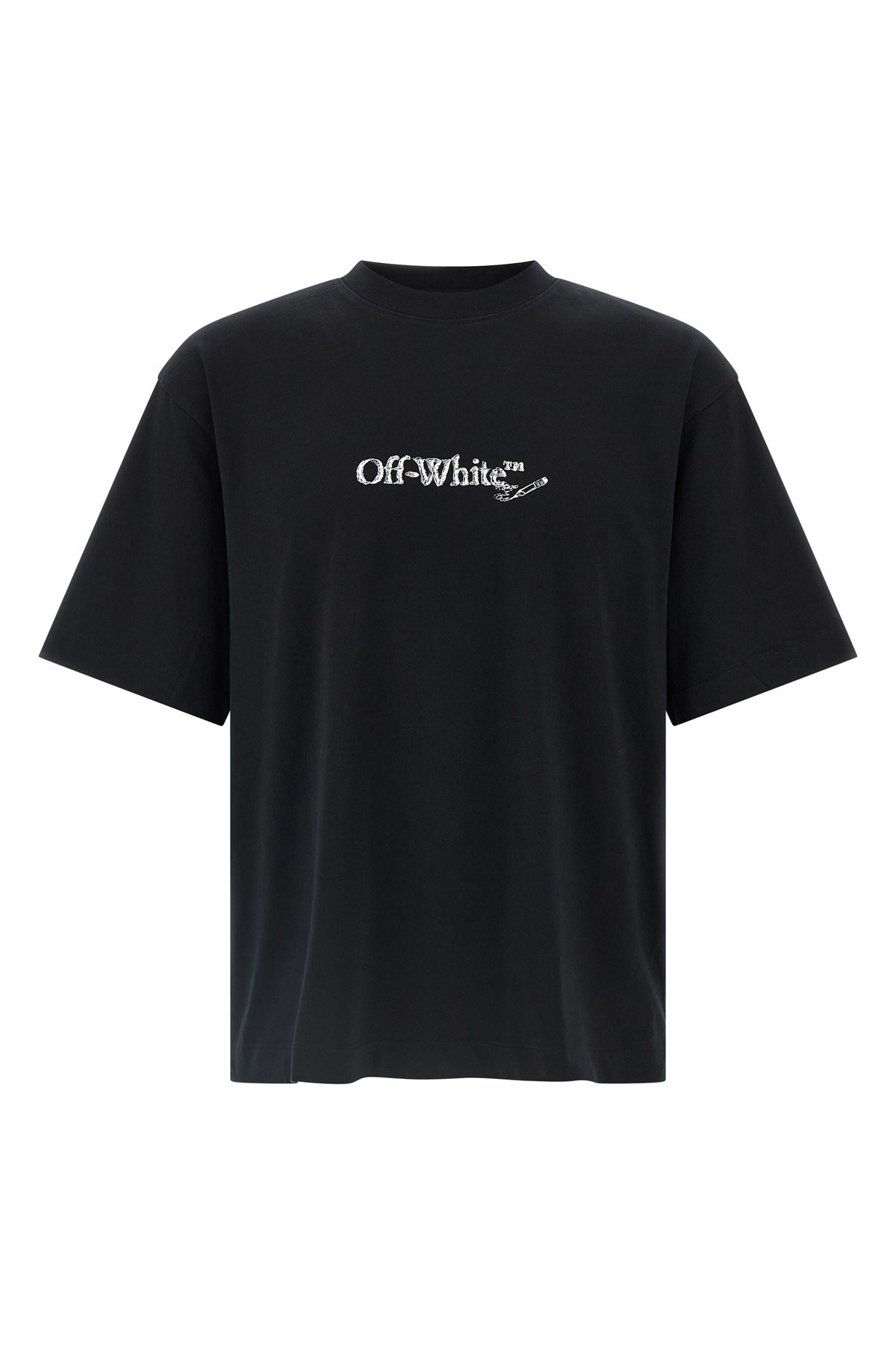Off-white Scribble Arrow Skate T-shirt In Black