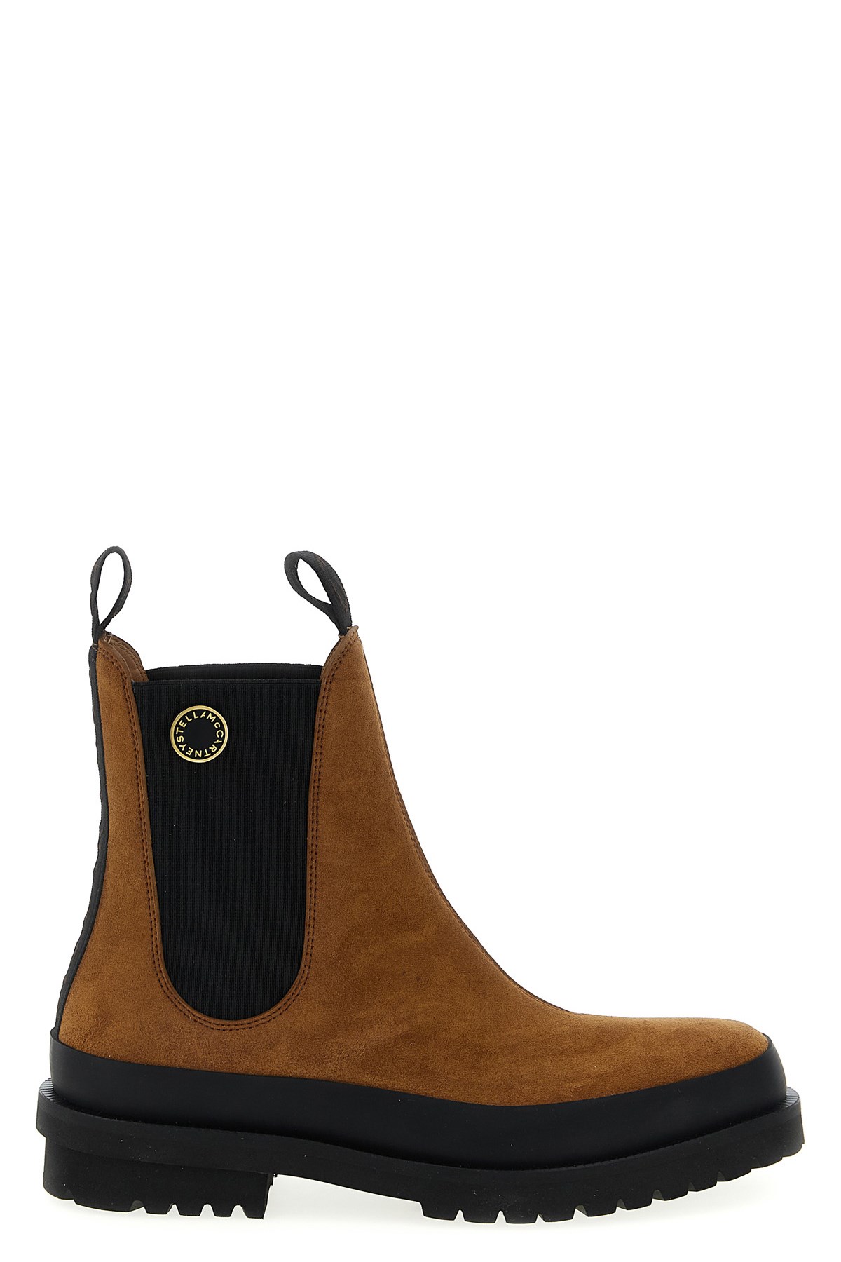 Stella Mccartney Ankle Boots With Elastic Side Panels In Blue