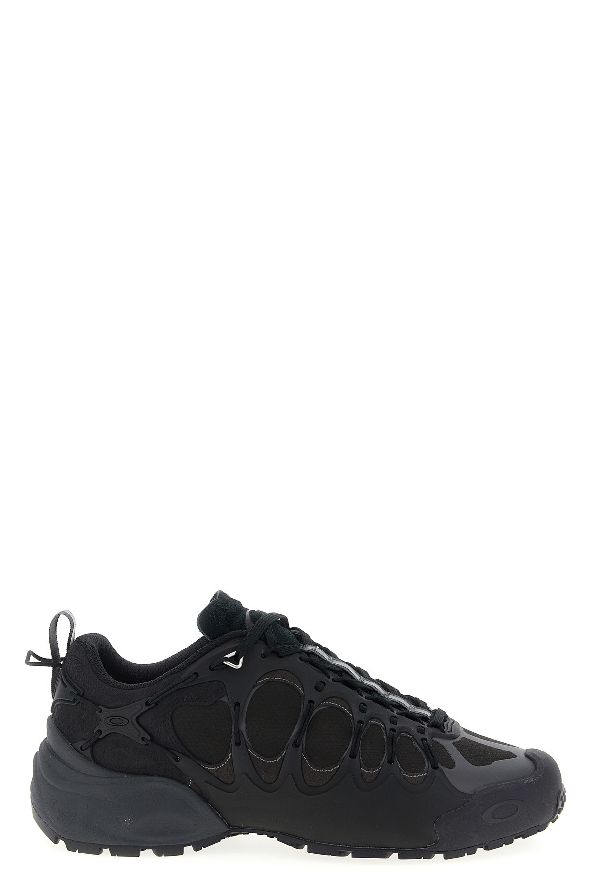 Junya Watanabe Technical Fabric Sneakers With Cage-like Overlay In Black