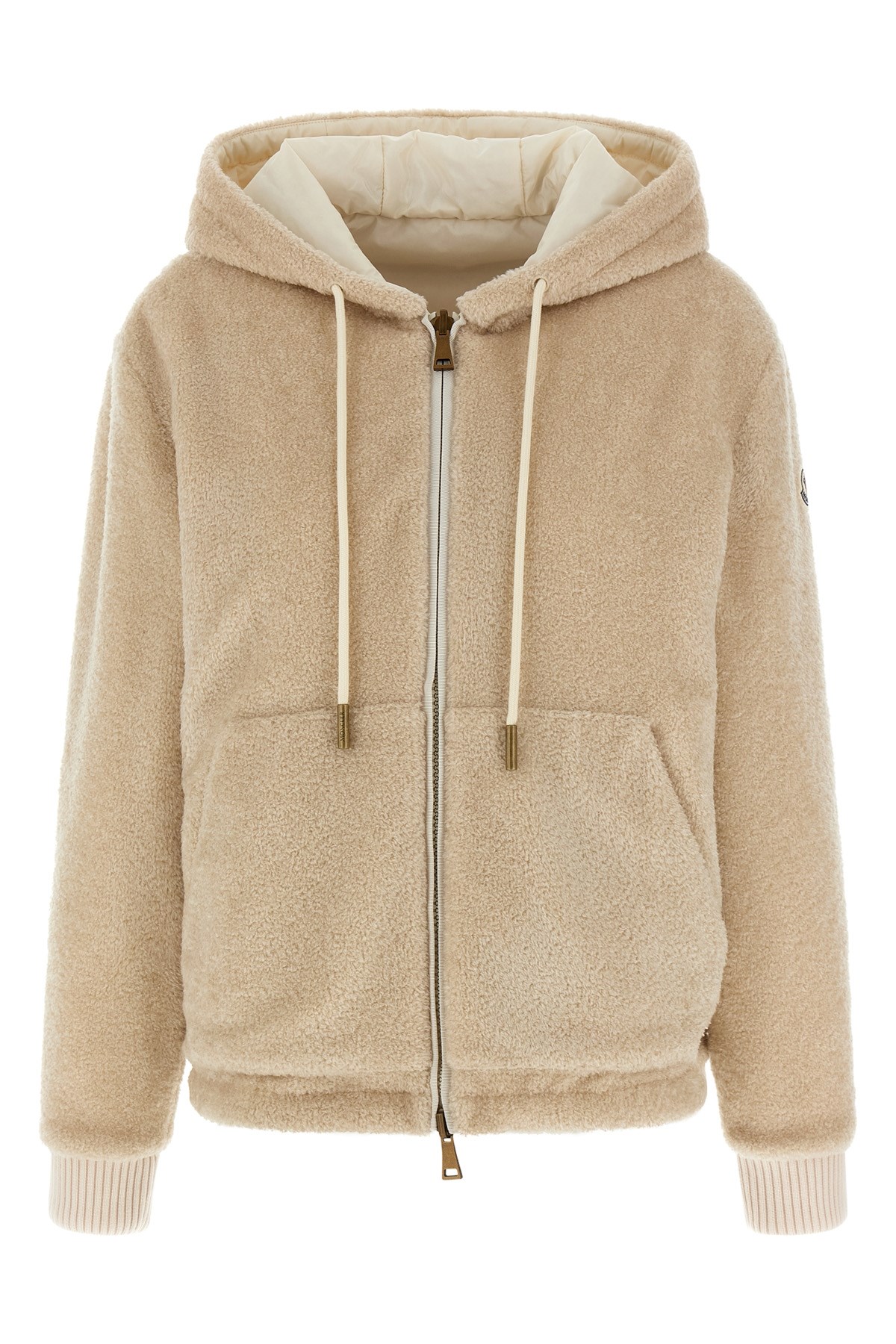 Moncler Reversible Hooded Fleece And Shell Cardigan In Multi