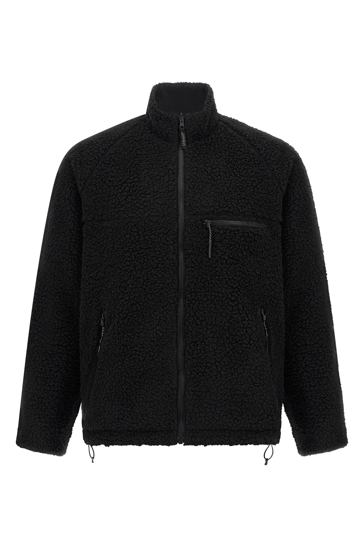 Gramicci Sherpa-fleece Reversible Jacket In Black