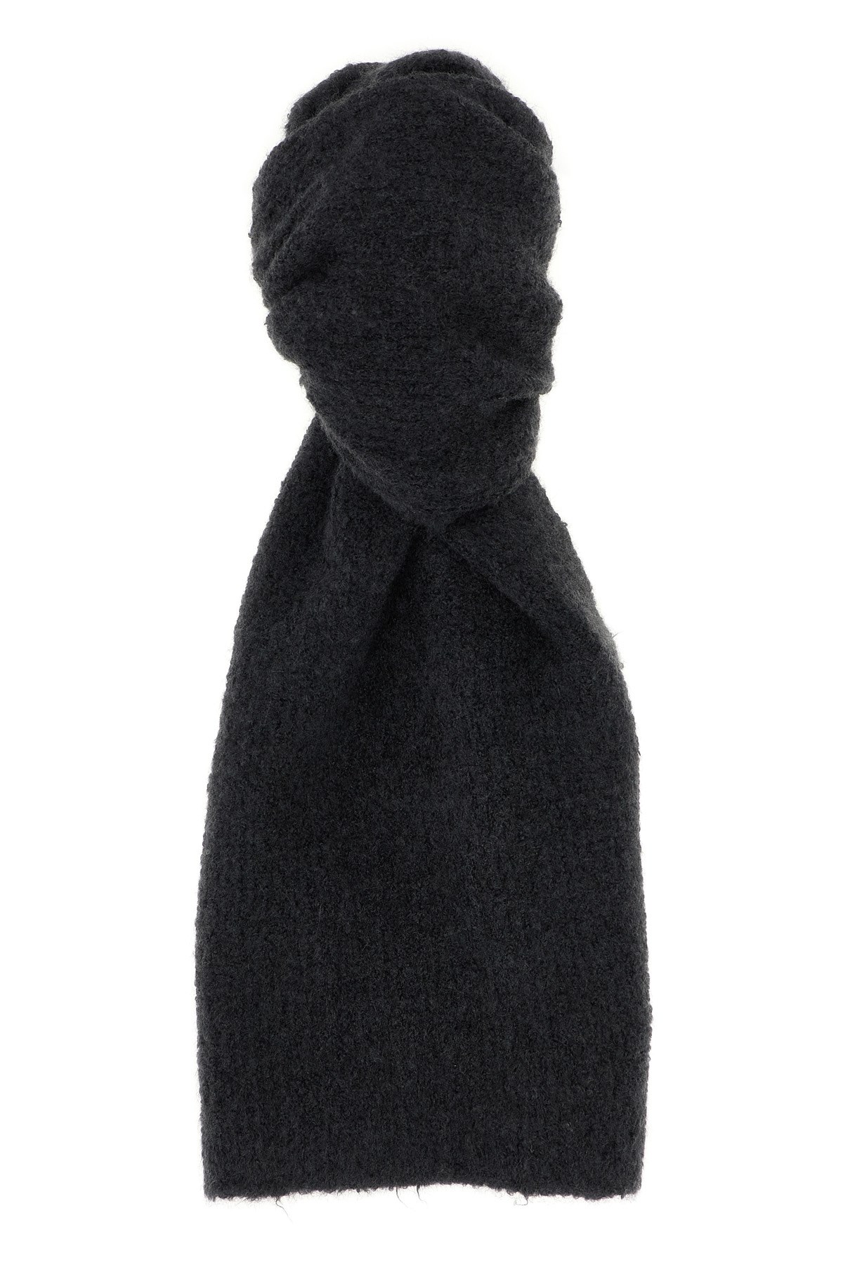 The Row Textured Fabric Scarf Soft Finish In Gray