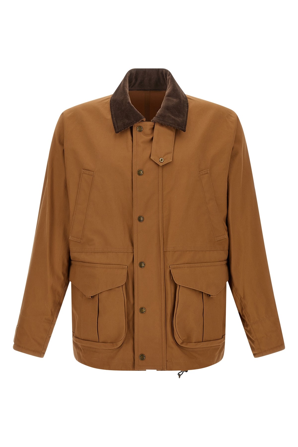 Junya Watanabe X Filson Corduroy-collar Check-insert Jacket In Brown