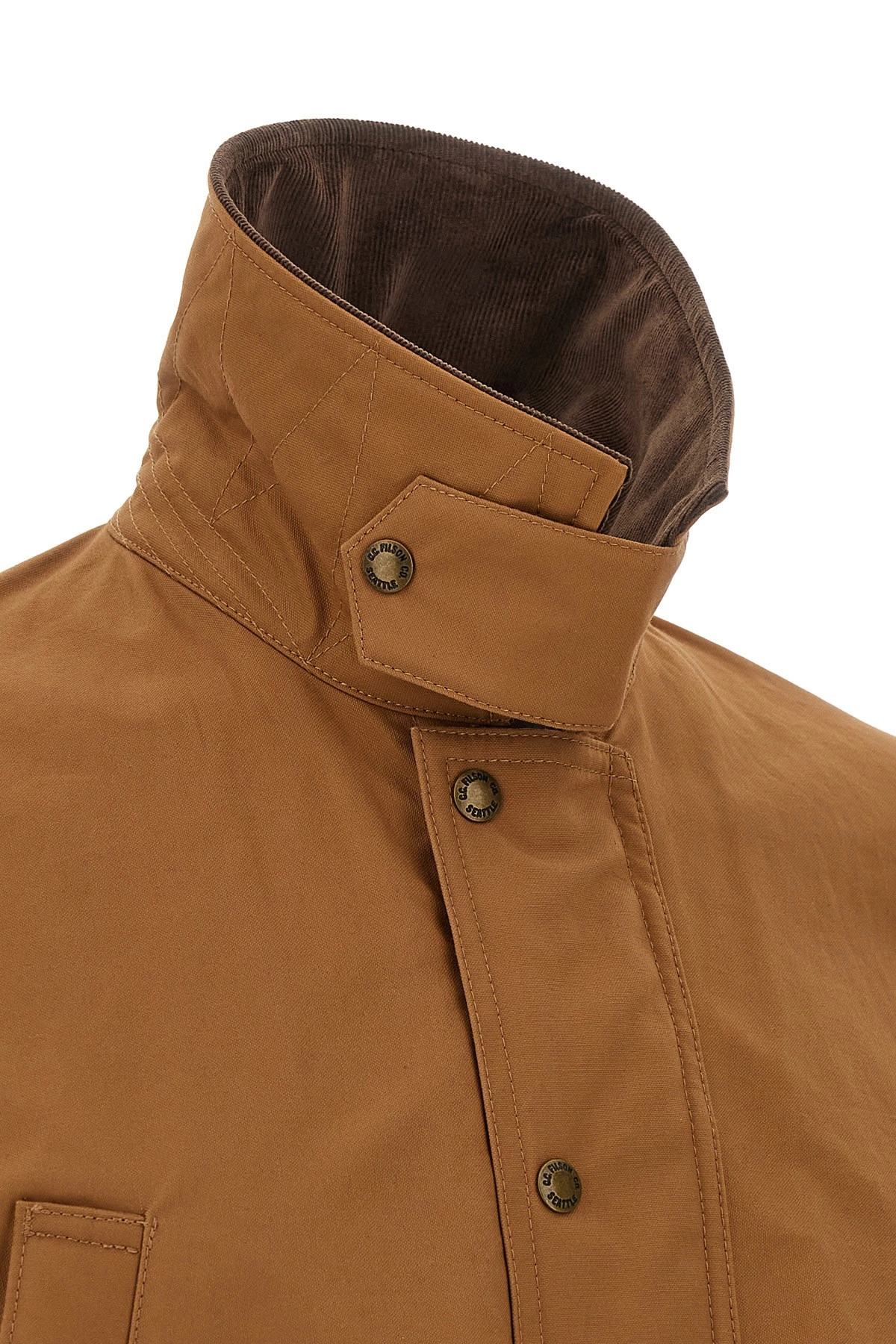 2018AW JUNYA WATANABE XS ブラウン　ジャケット x Carhartt striped jacket in brown - Junya Watanabe | Mytheresa