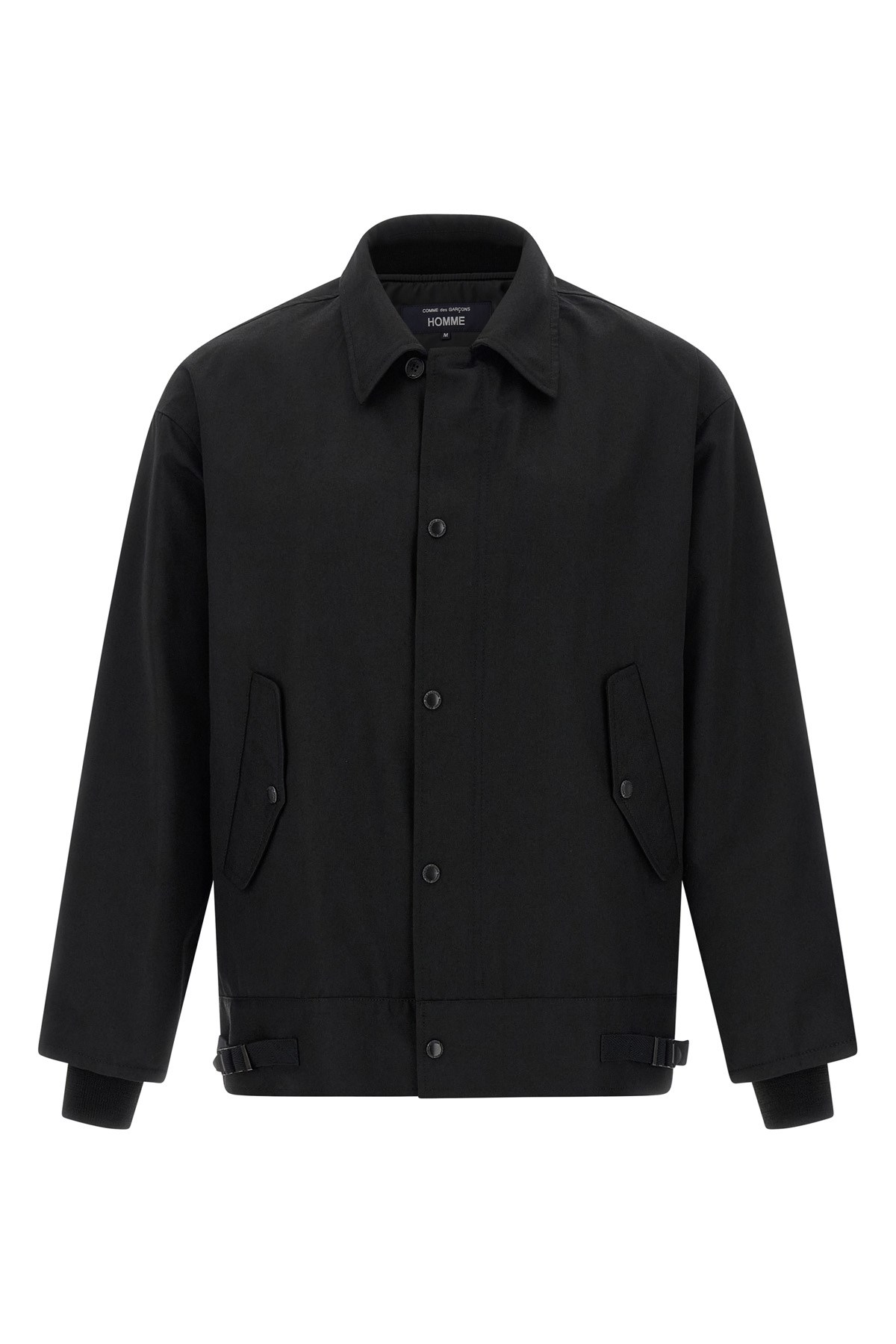 Comme Des Garҫons Homme Wool Overshirt In Black