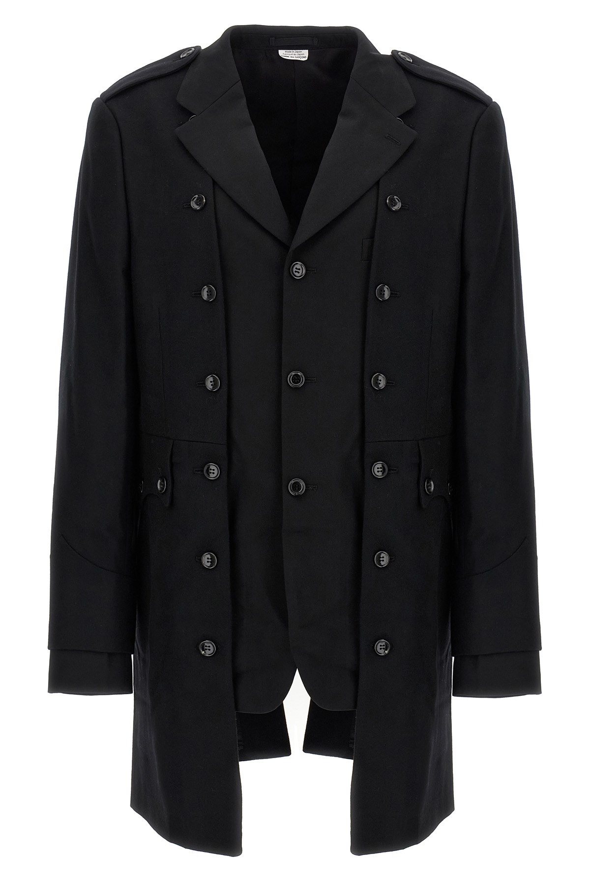 Comme Des Garçons Homme Deux Double Layer Blazer Coat In Black