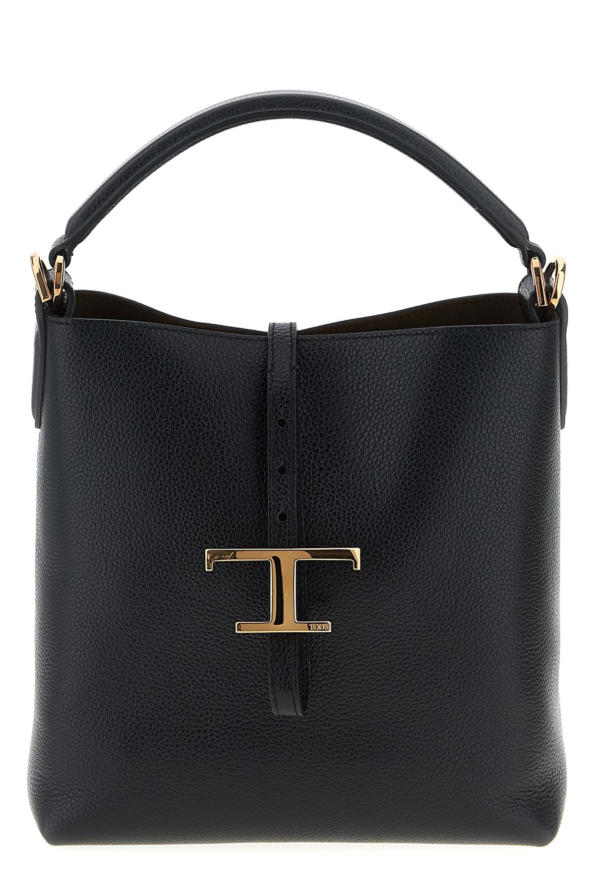 Tod's Mini Leather Bucket Bag In Black