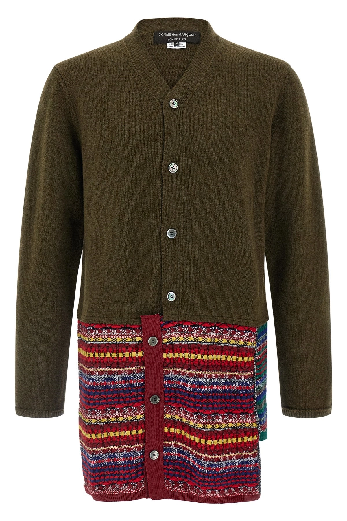 Comme des garçons homme plus Jacquard insert cardigan available on