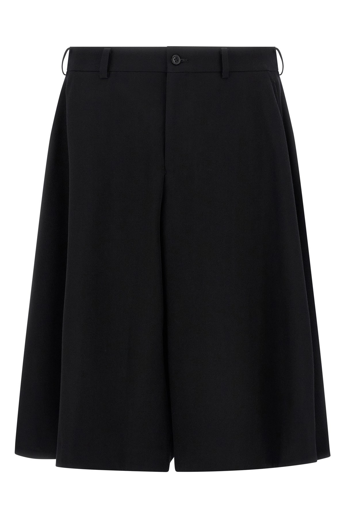 Comme Des Garçons Homme Deux Extra Loose Leg Bermuda Shorts In Black