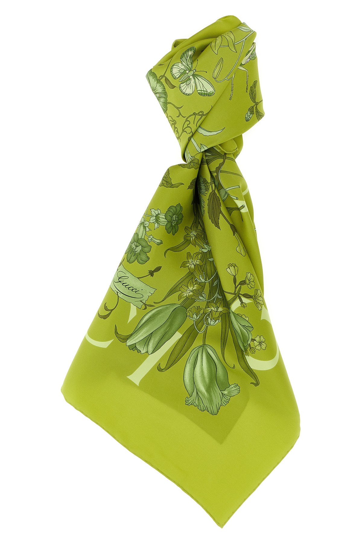 Gucci ' Flora' Scarf In Green