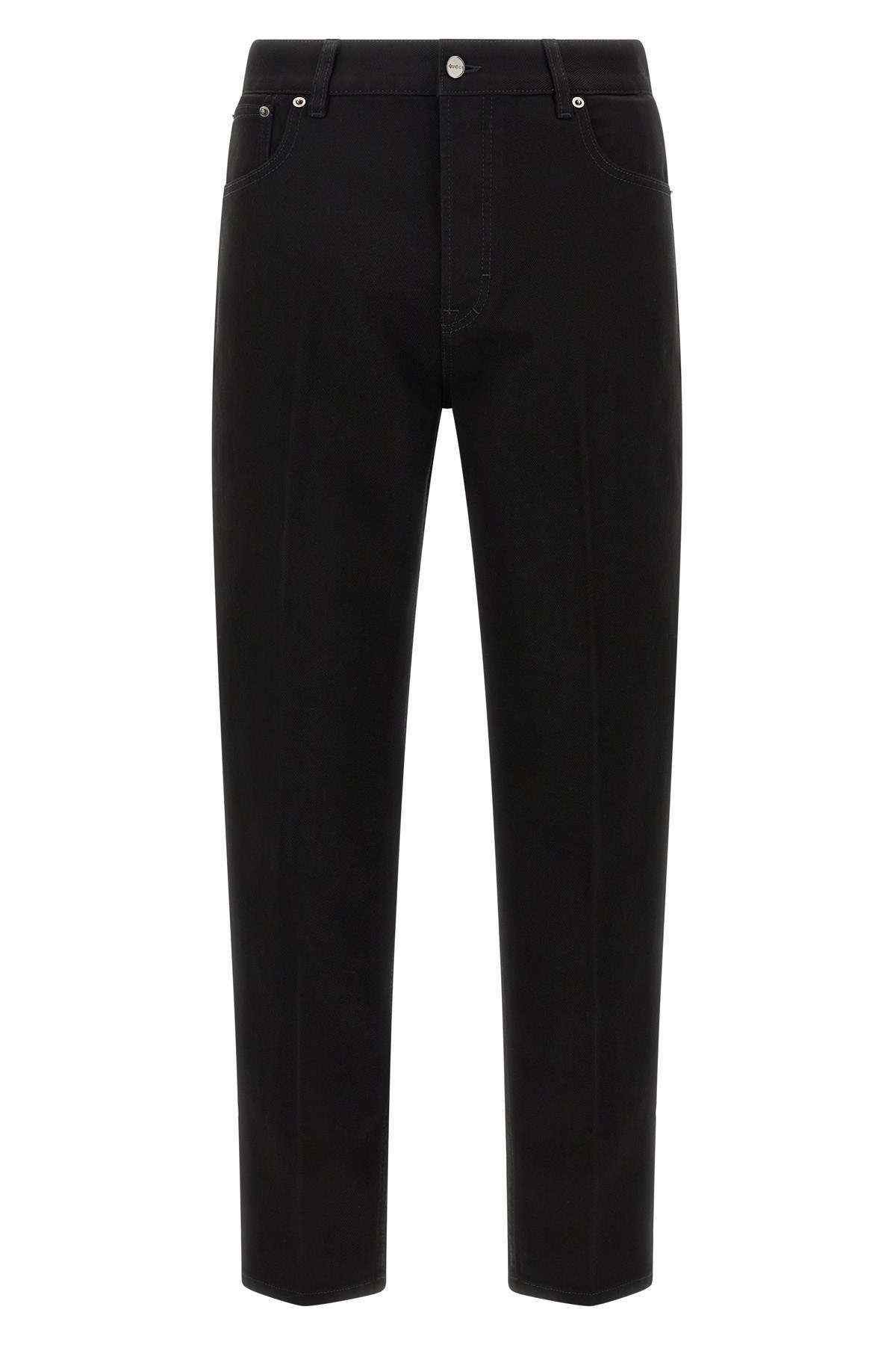 Gucci Morsetto Cropped Jeans In Multi