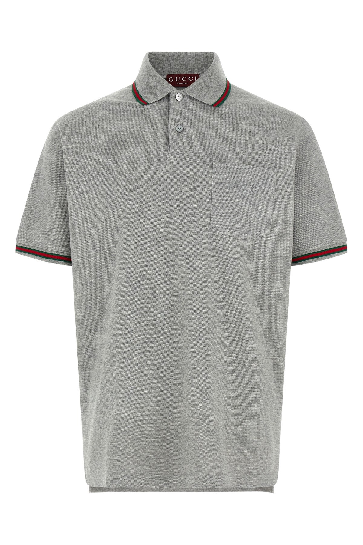 Gucci Polohemd "nastro Web" In Gray