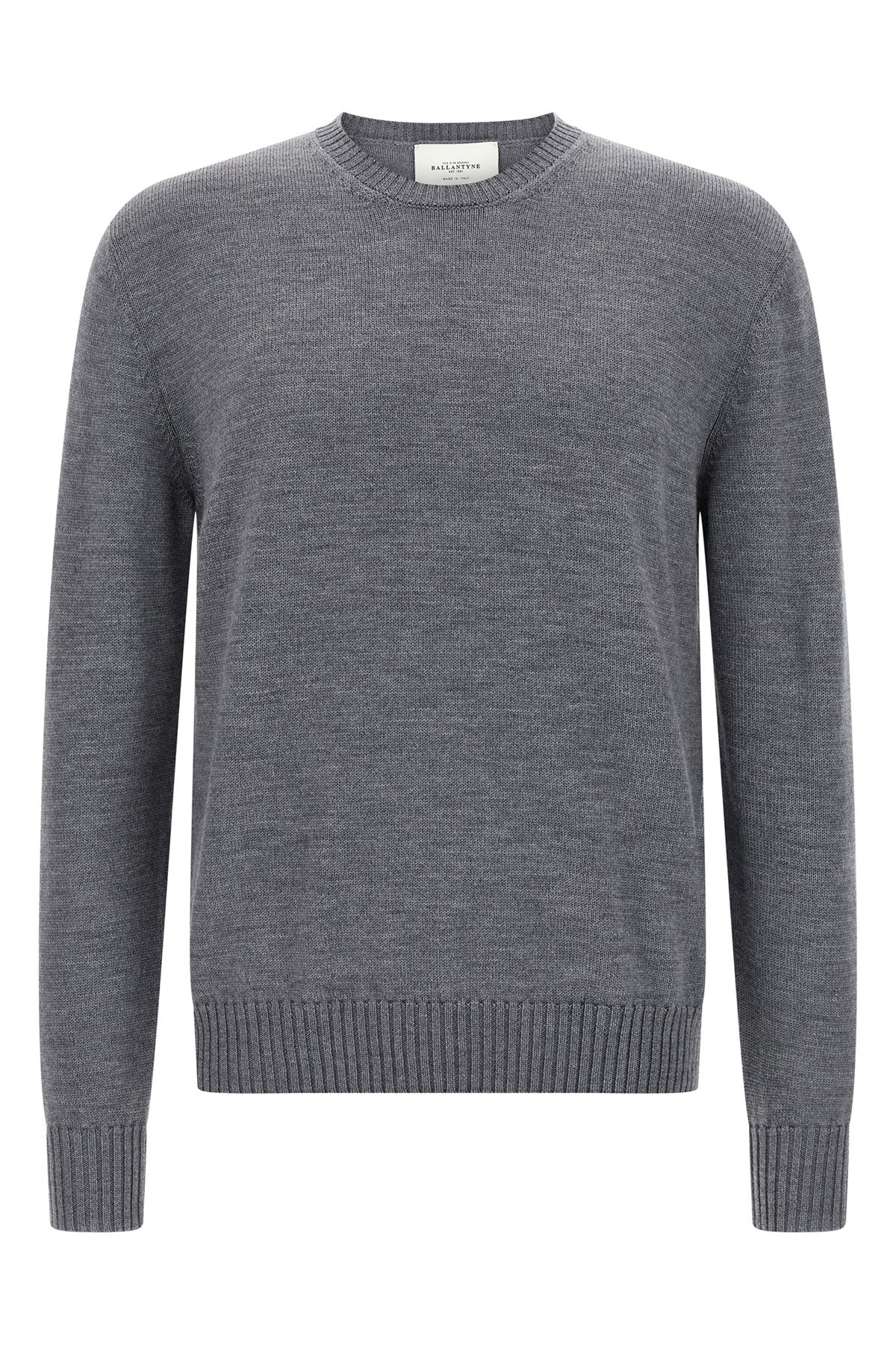 Ballantyne Merino Sweater Sweaters And Cardigans Gray In Gray