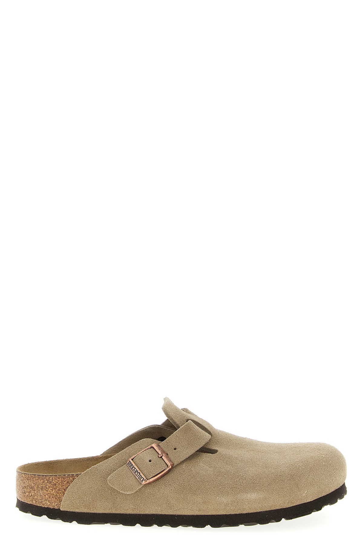 Birkenstock Boston Bs Taupe Mules In Brown