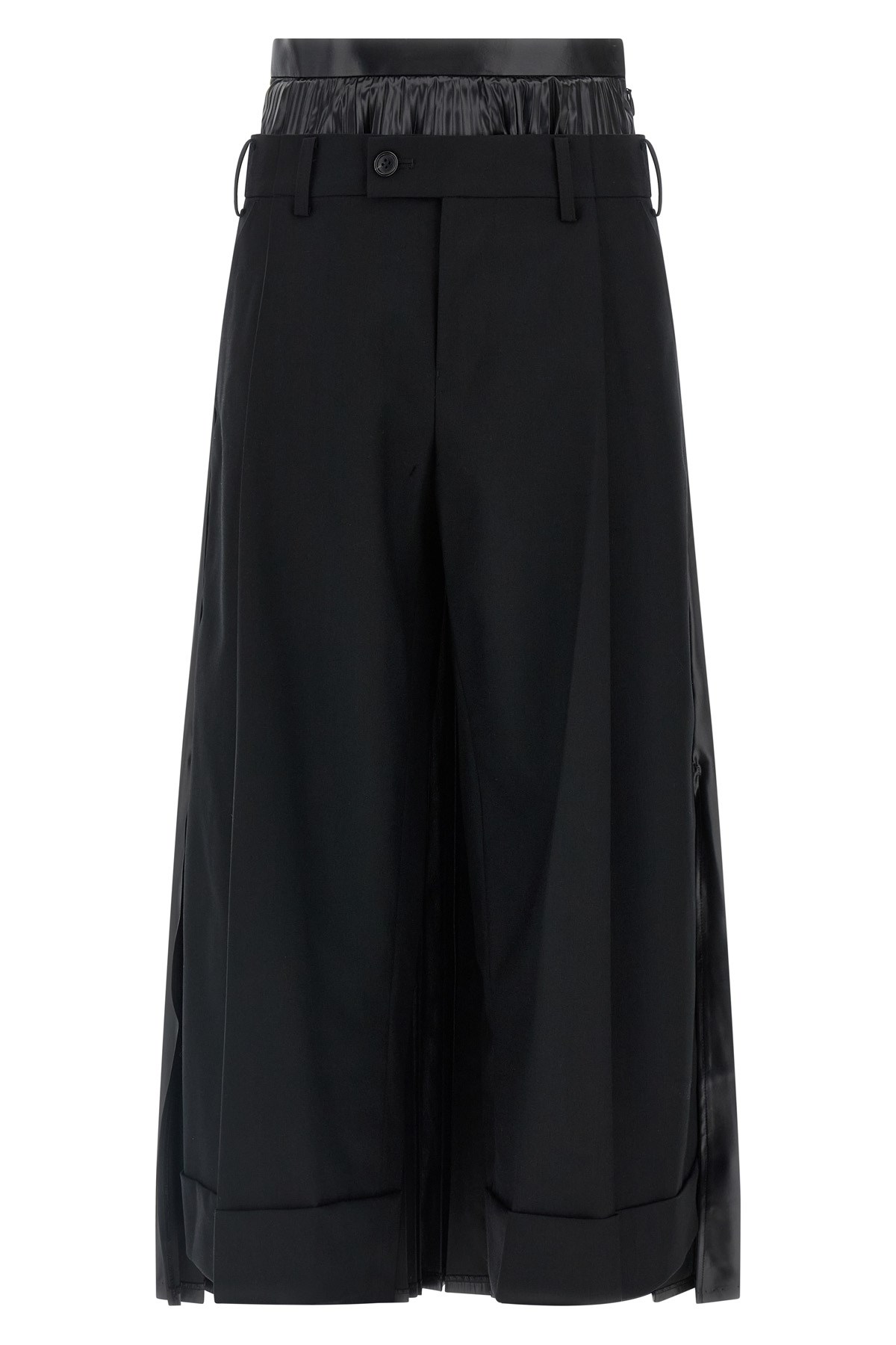 Junya Watanabe Double Layer Trousers In Black