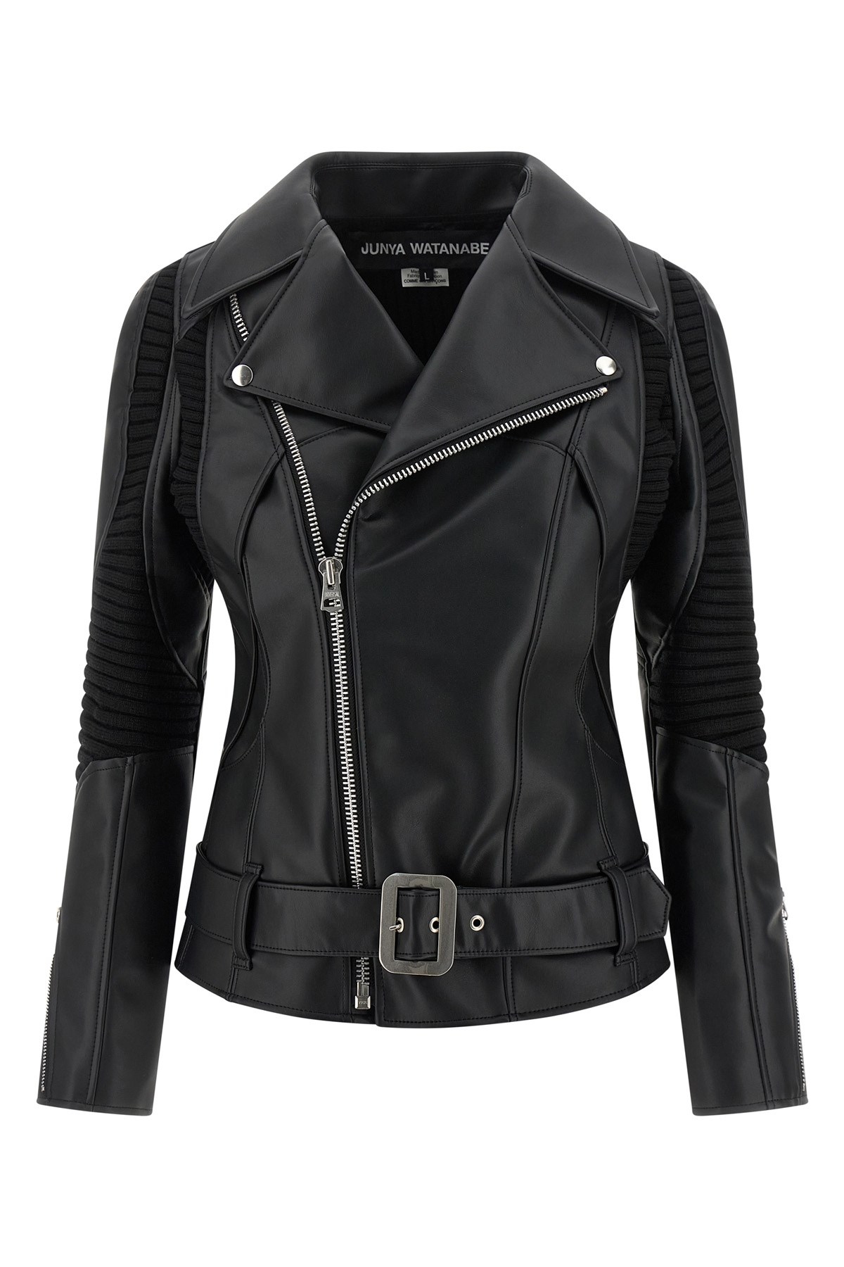 Junya Watanabe Jacke Mit Gestricktem Einsatz In Black