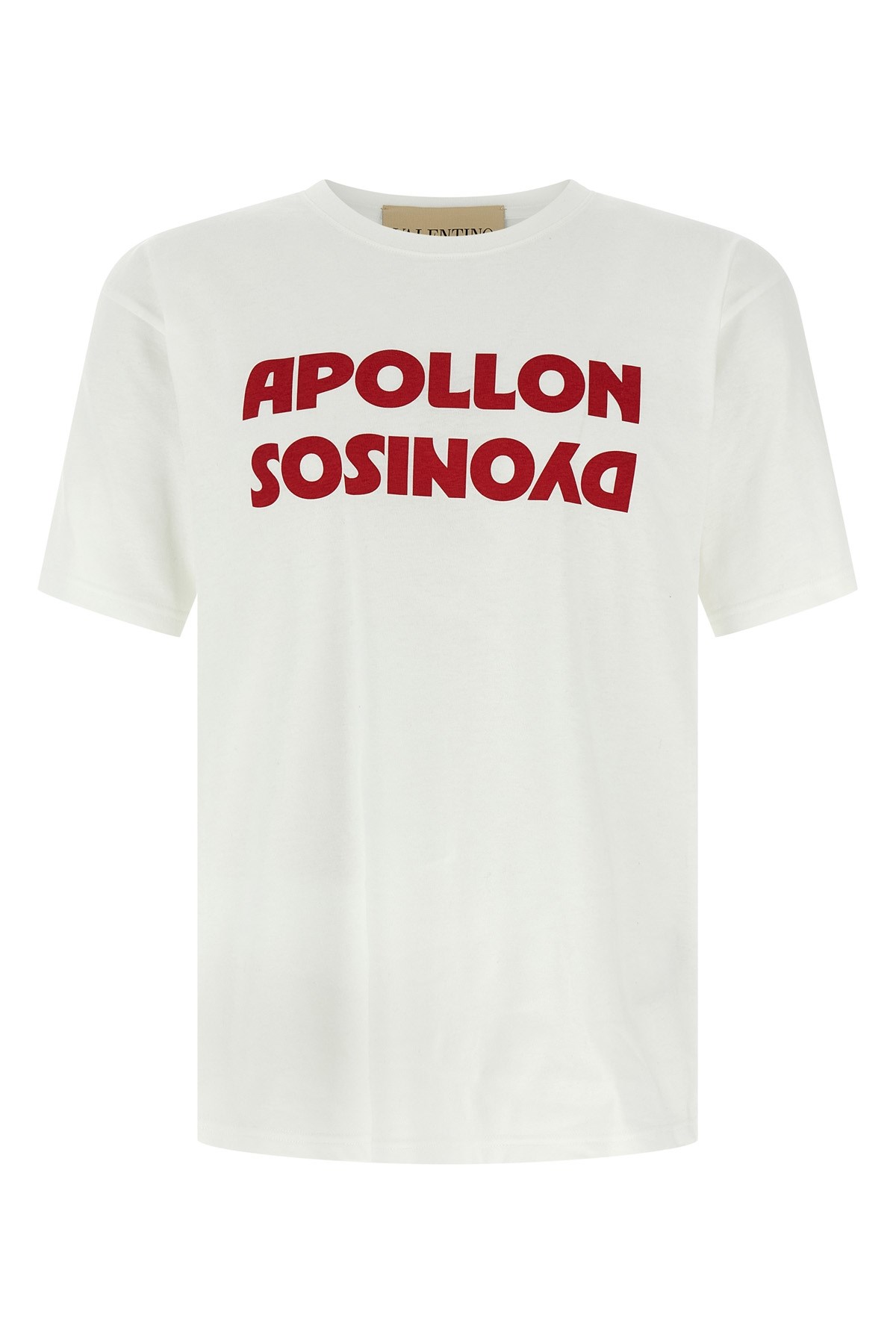Valentino Cotton T-shirt Wuth Apollon Dyonisos Graphic Print In White