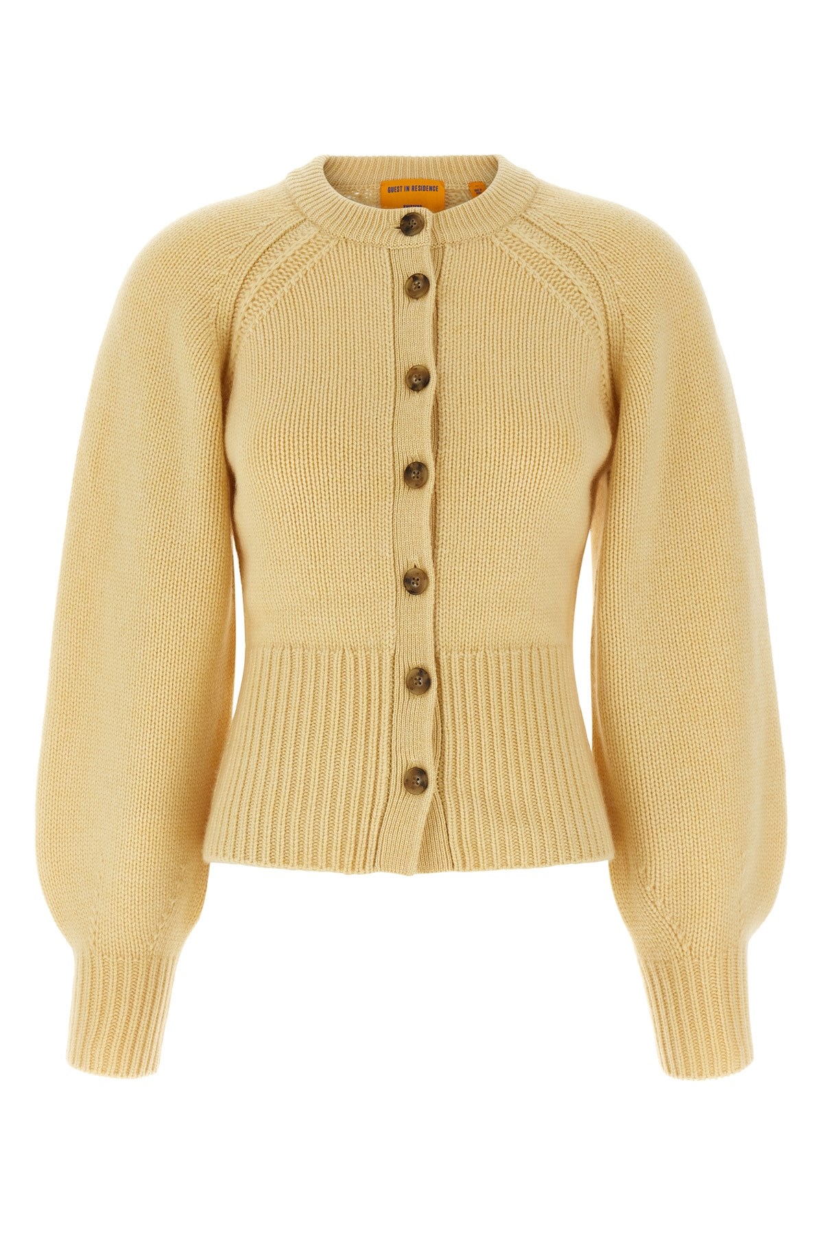 Guest In Residence Sculpted Cardigan In Yellow