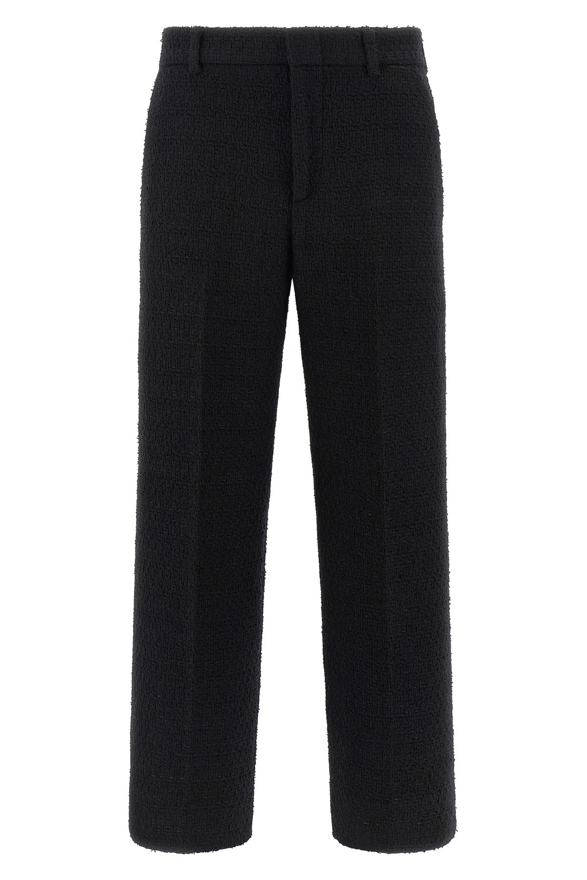 Gucci Bouclé Wool Pants In Black