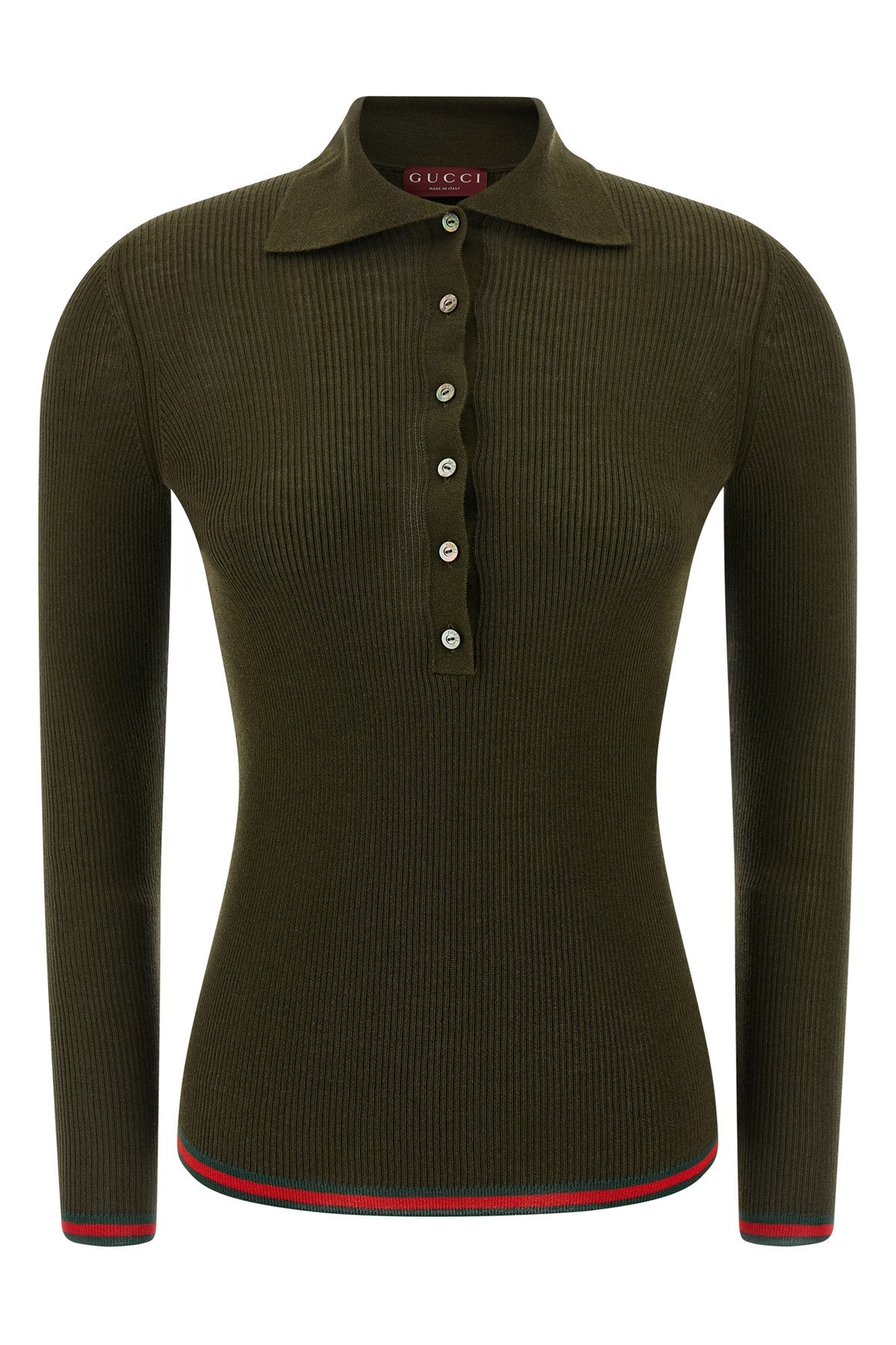 Courreges Ribbed polo shirt available on julian-fashion.com