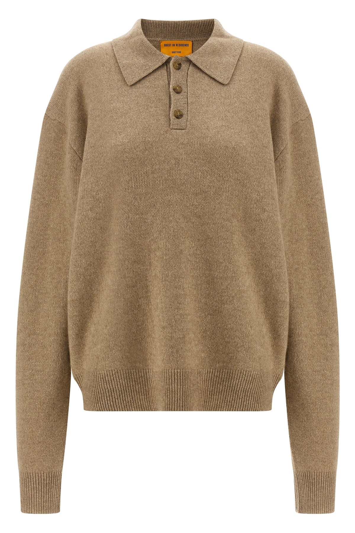 Guest In Residence Allday Cuffed Elbow Sweater In Sand