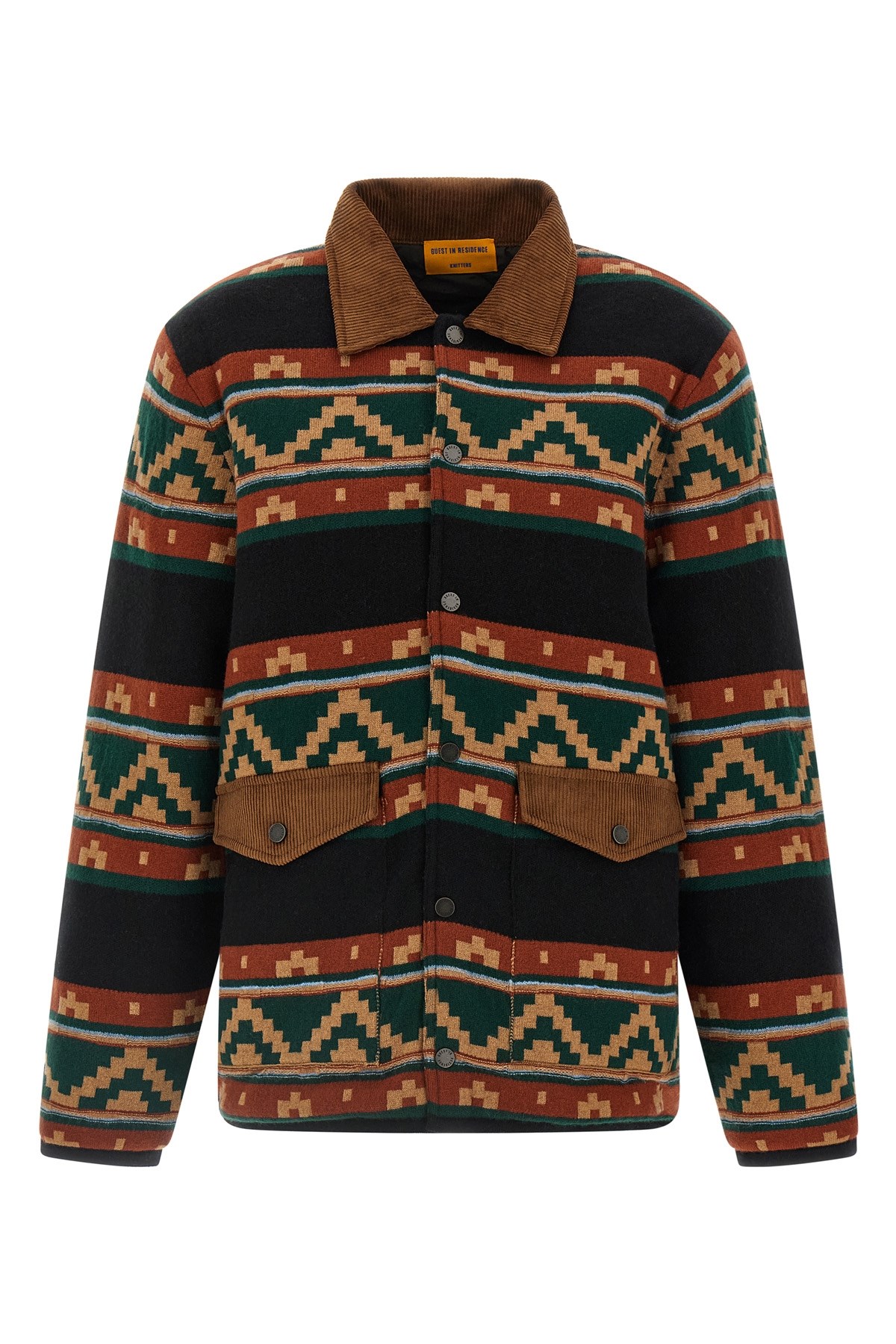 Guest In Residence Western Industry Quilted Wool And Cashmere-blend Jacket In Green