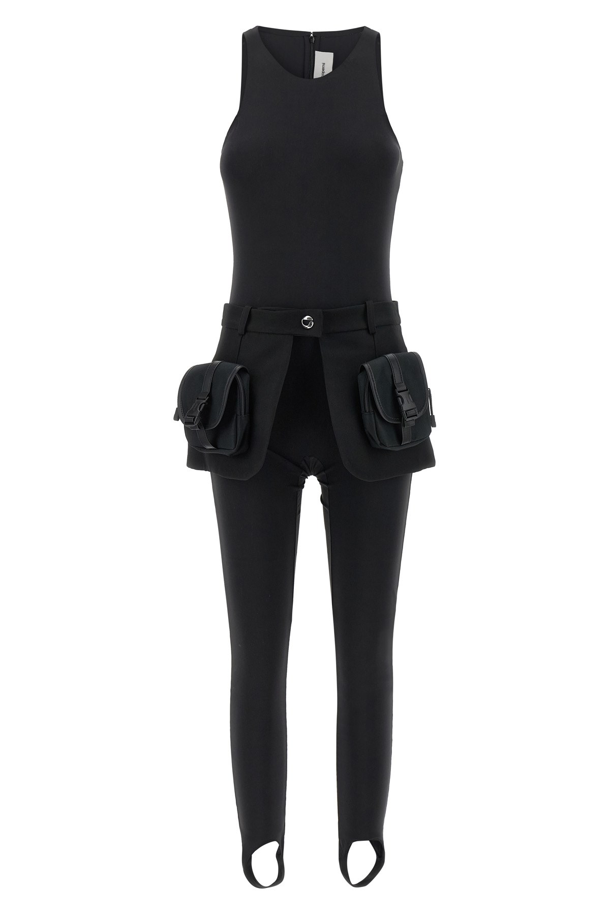 Coperni Synthetic Fabric Tracksuit With Utility Belt In Black