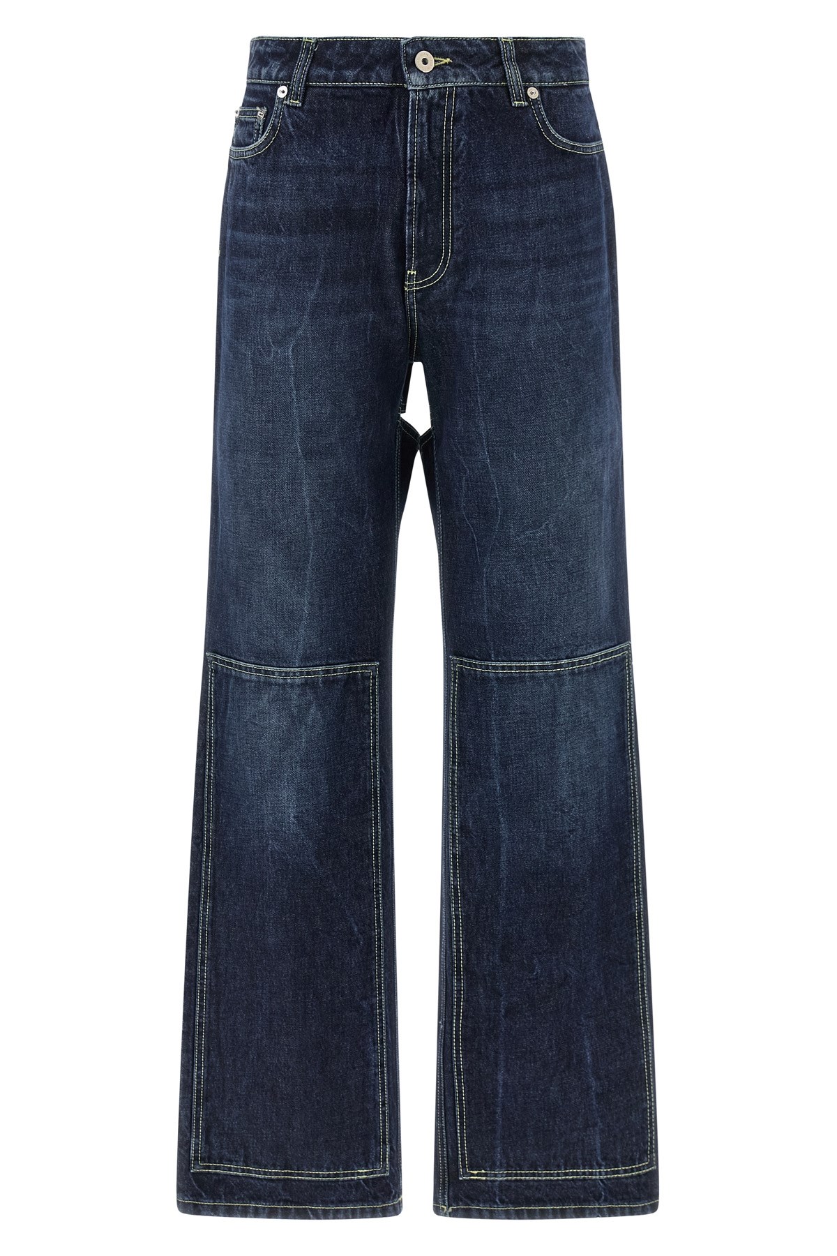 Jean Paul Gaultier Denim Trousers With Belt Loops In Blue
