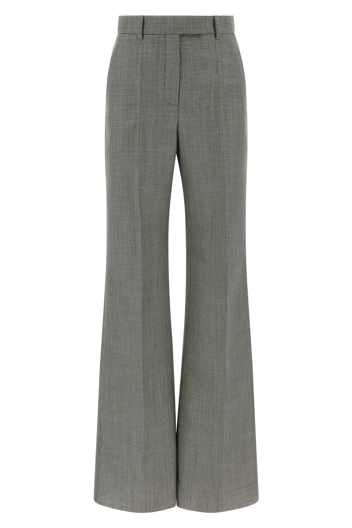 Valentino Blackwhite Houndstooth Pants In Gray