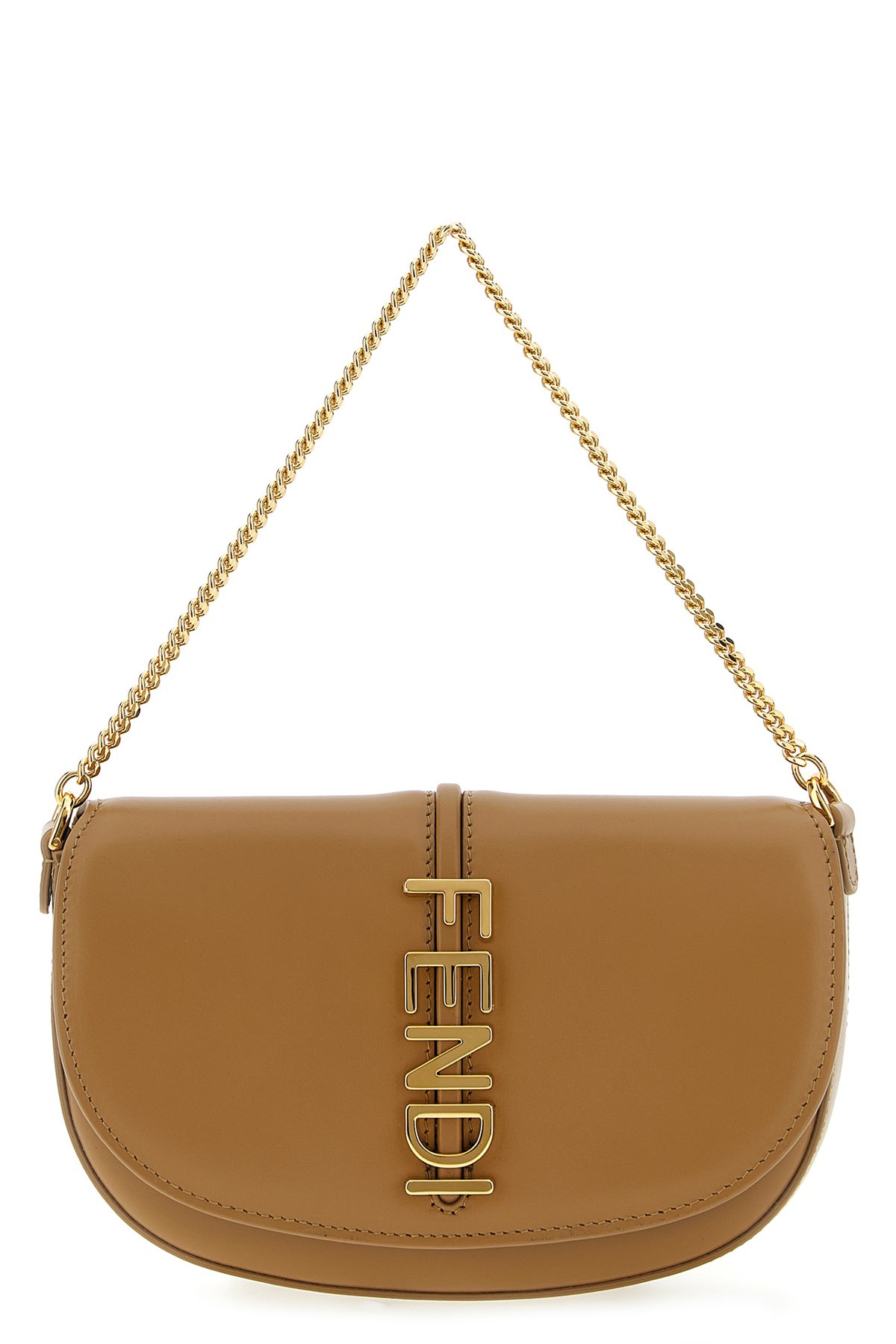 Fendi 'graphy' Wallet On Chain In Brown