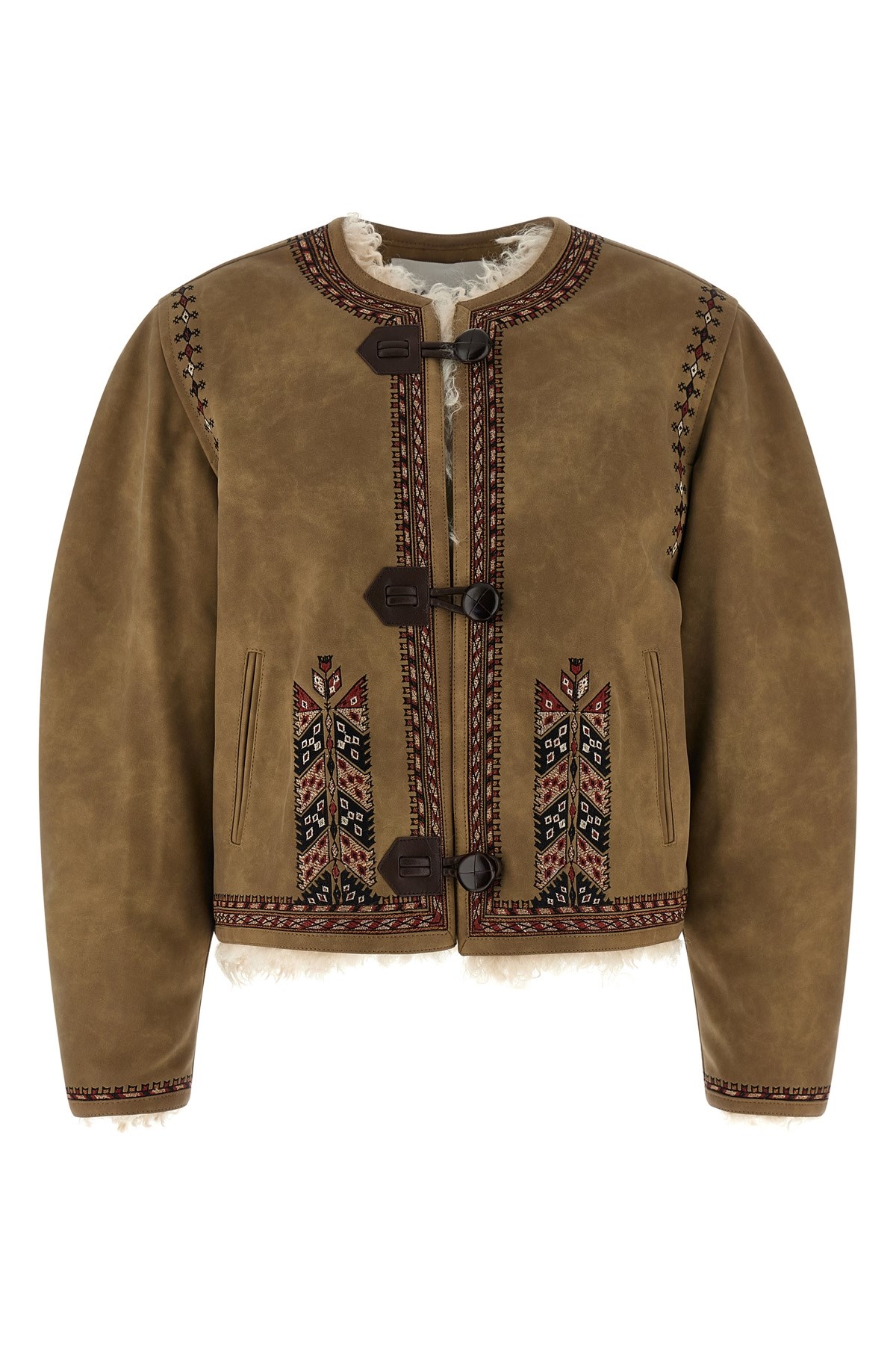 Isabel Marant Étoile Cely Puffer Jackets Beige In Green