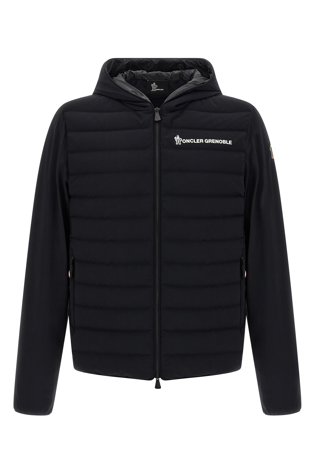Moncler Grenoble Padded Zip-up Sweatshirt In Black